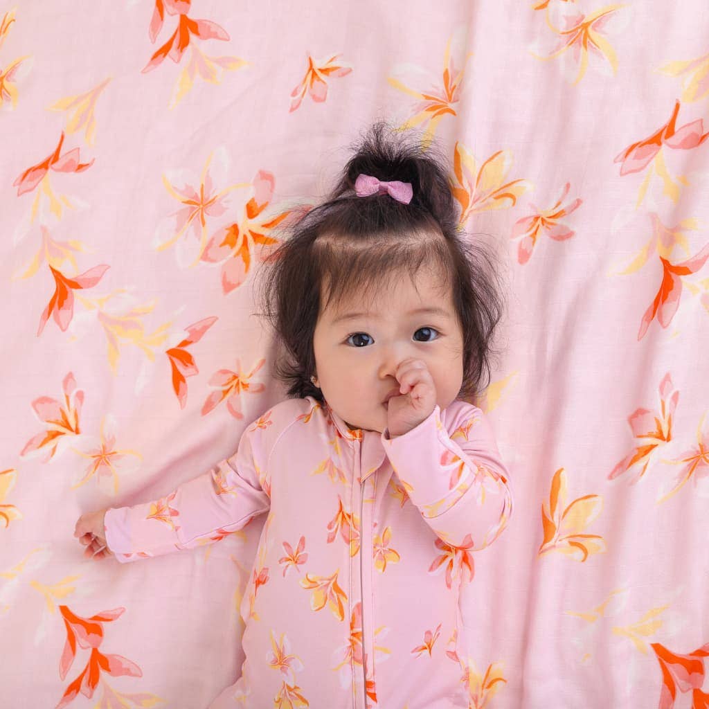 Coco Moon Plumeria Honey Baby Quilt