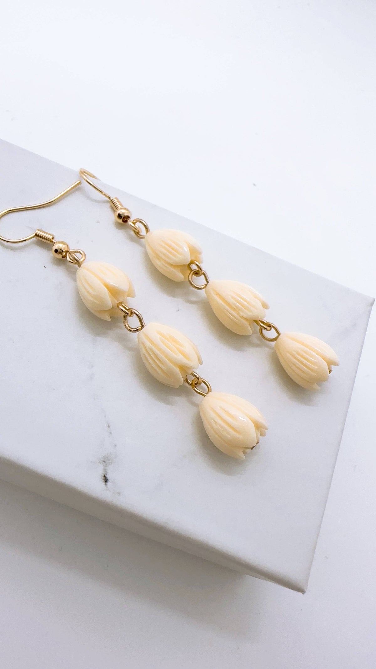 Hamilton Gold Pikake Earrings: Necklace