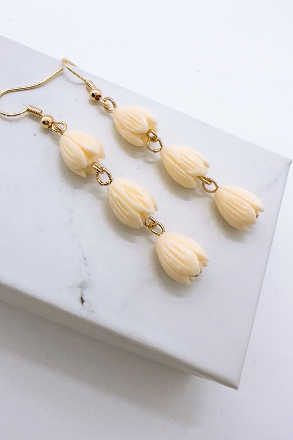 Anela's Jewelry Hamilton Gold Pikake Earrings