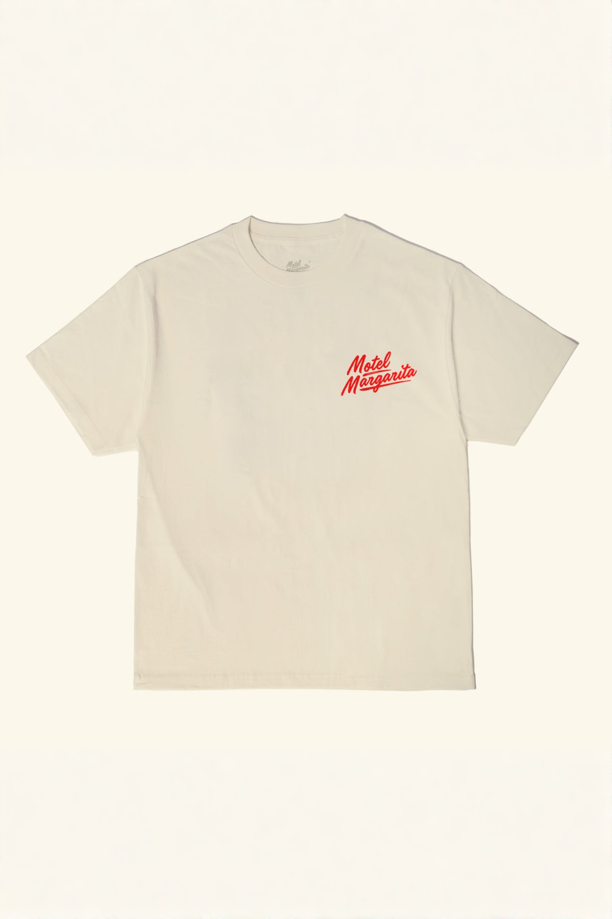 Motel Margarita - If Lost Tee in Ivory - Front View | BikiniBird