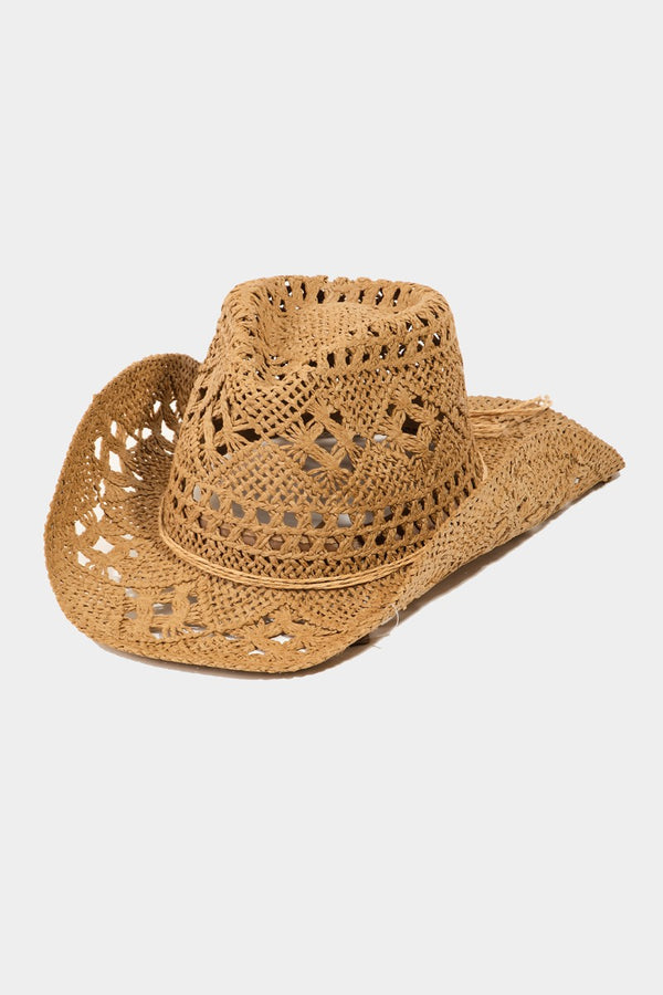 Golden Sea Straw Cowboy Sun Hat