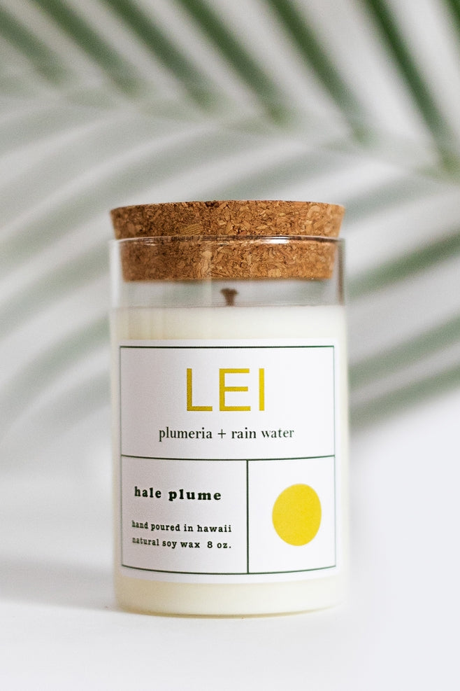 Hale Plume Lei Candle