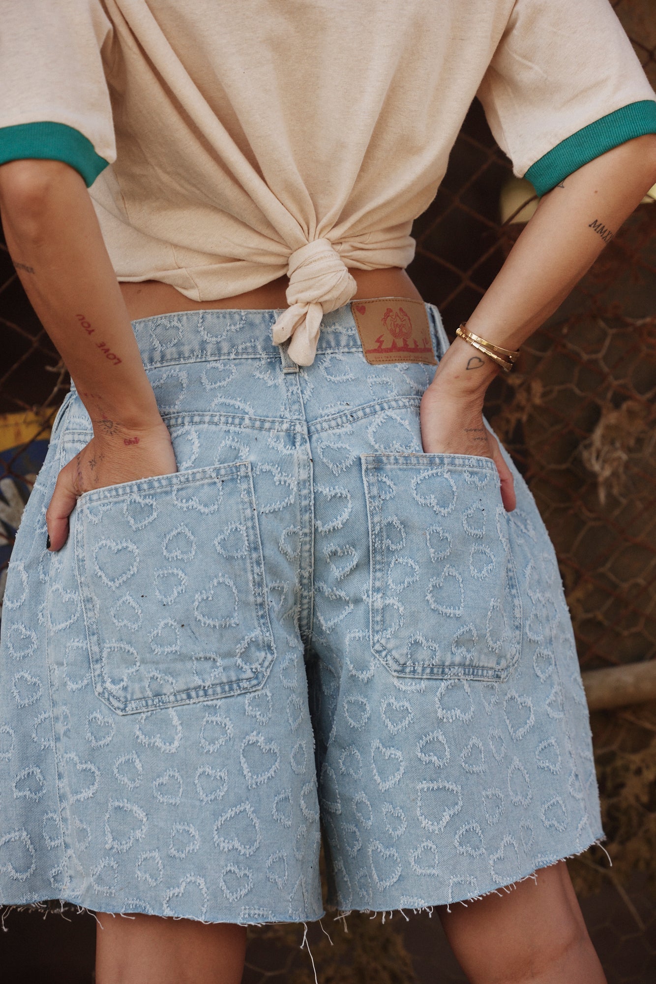 Sabbi The Denim Jorts - Hearts