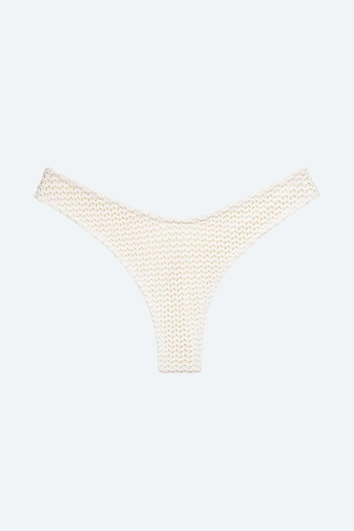 Montce Lulu (Zig-Zag Stitch) Bikini Bottom in Bone Crochet