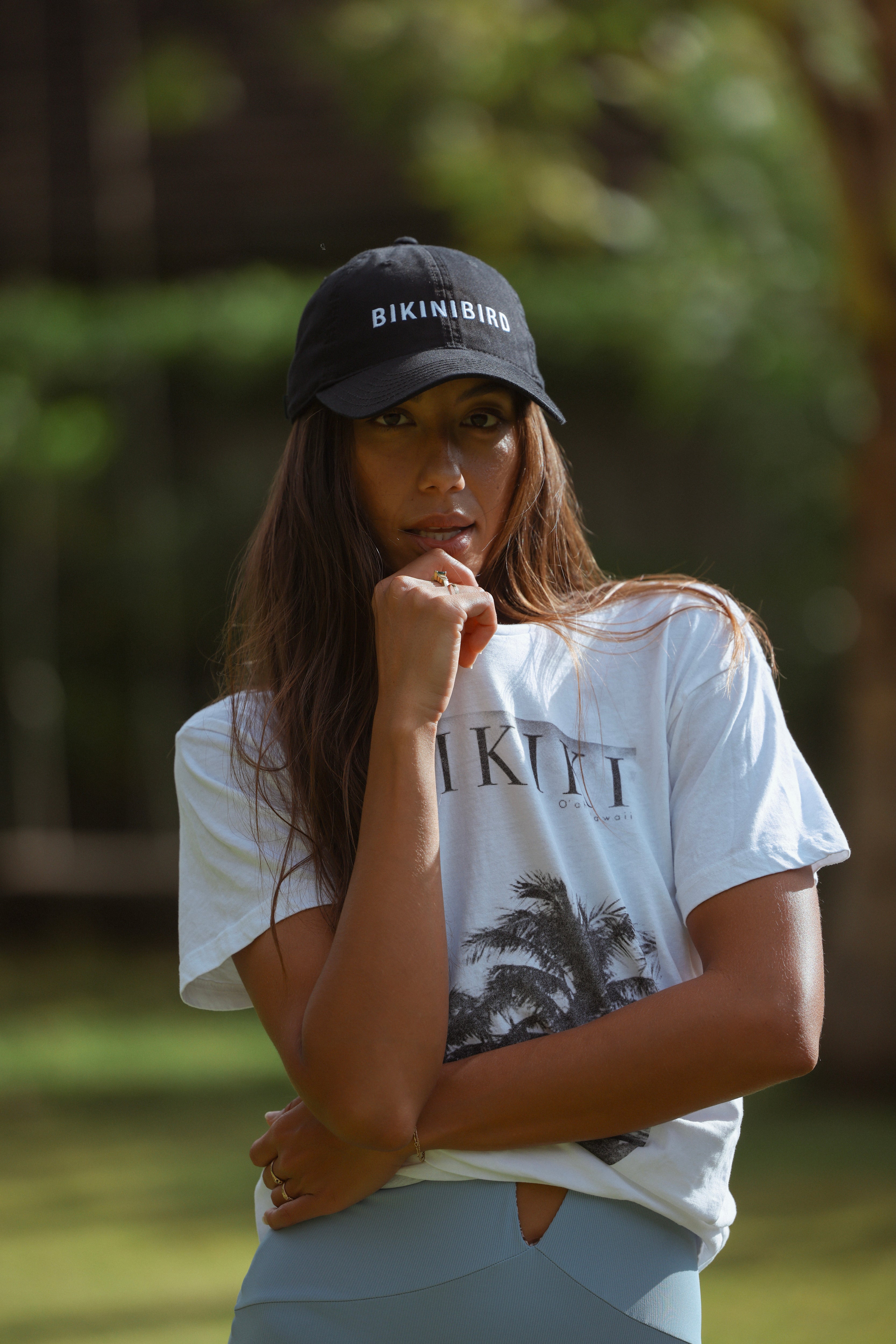 Bikinibird Baseball Hat in Black
