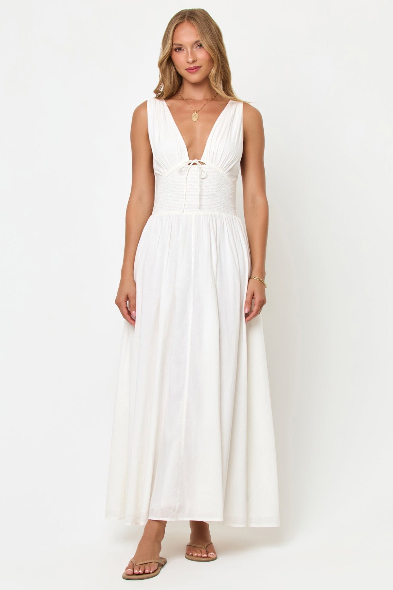 LSPACE Emmaline Maxi Dress - Cream, additional view | Bikinibird