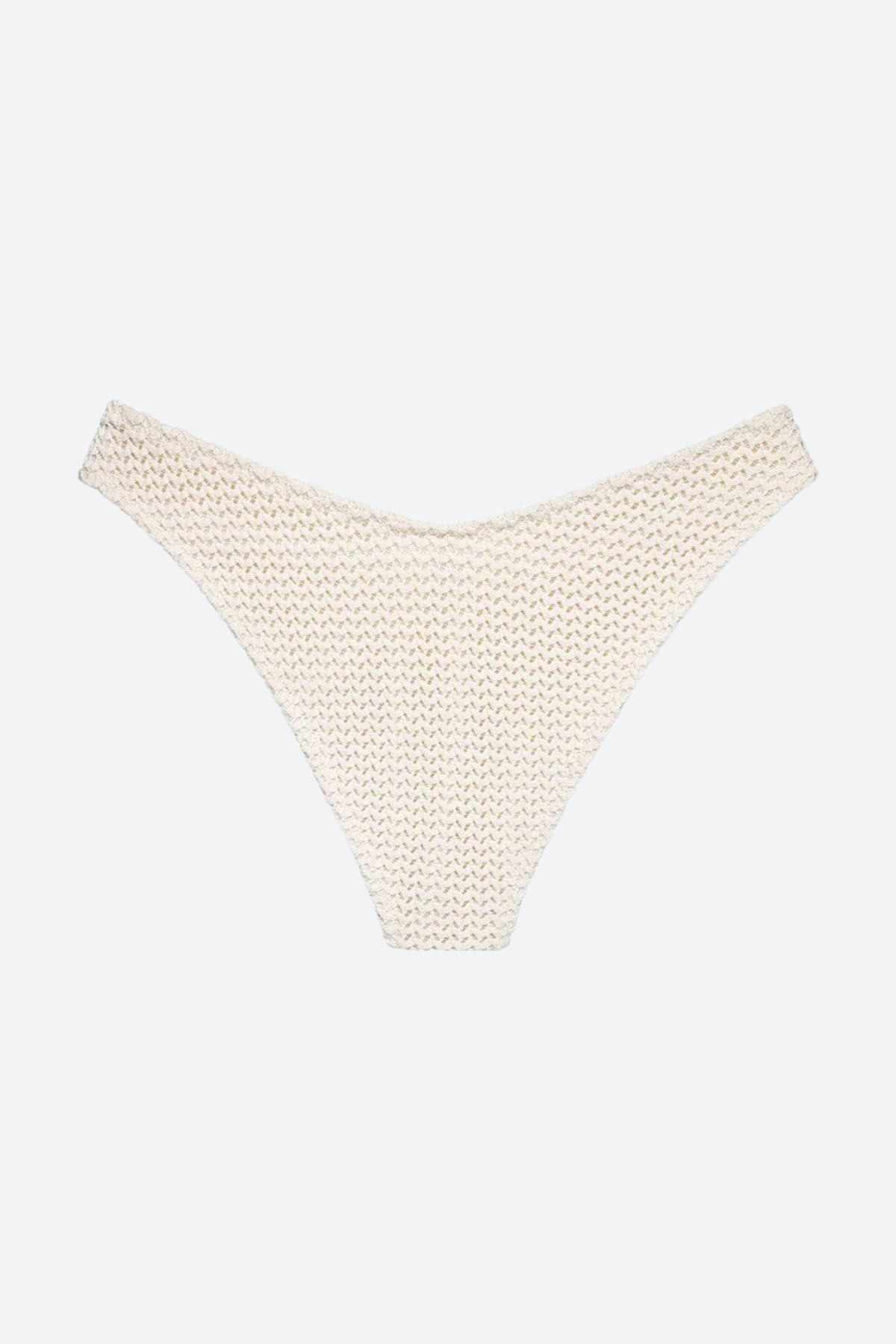 Montce Lulu (Zig-Zag Stitch) Bikini Bottom in Bone Crochet