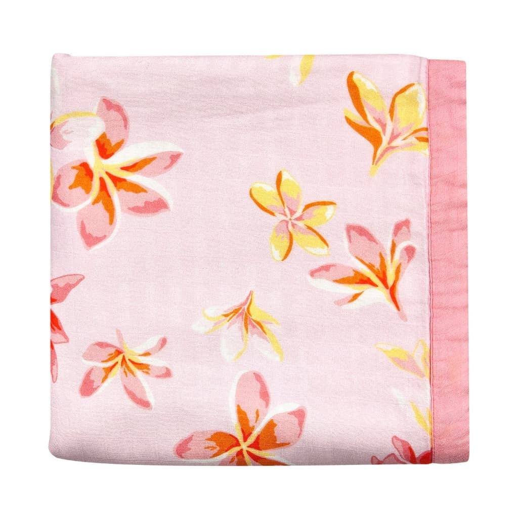 Coco Moon Plumeria Honey Baby Quilt