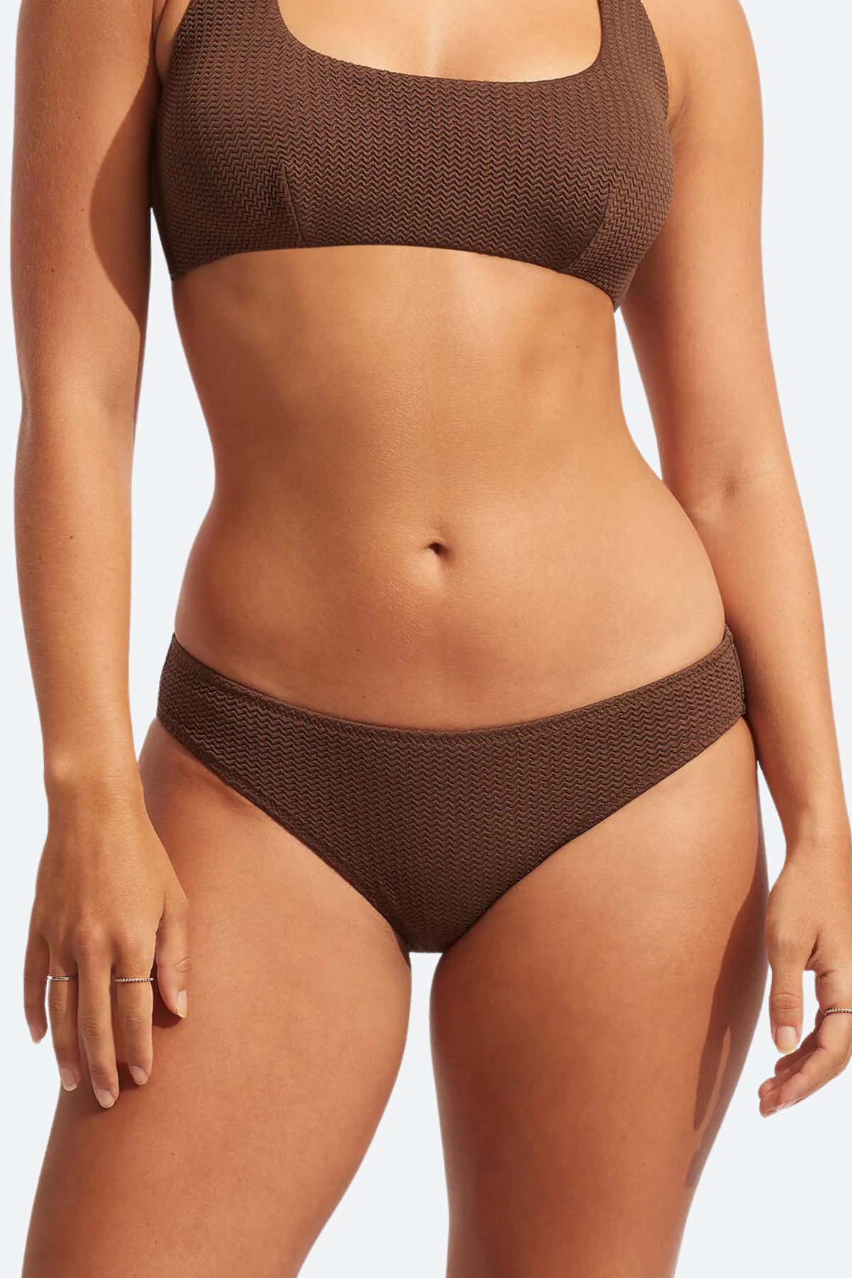 Seafolly Sea Dive Hipster Pant in Tiramisu