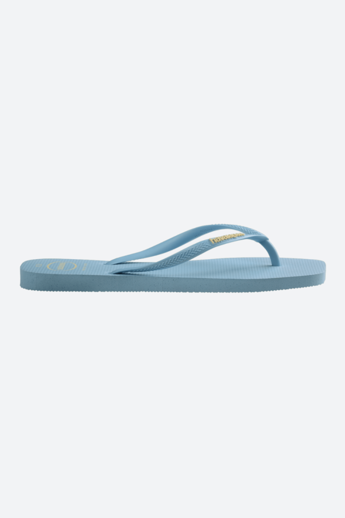 Havaianas Slim Square Logo Pop Up Sandal in Lavender Blue