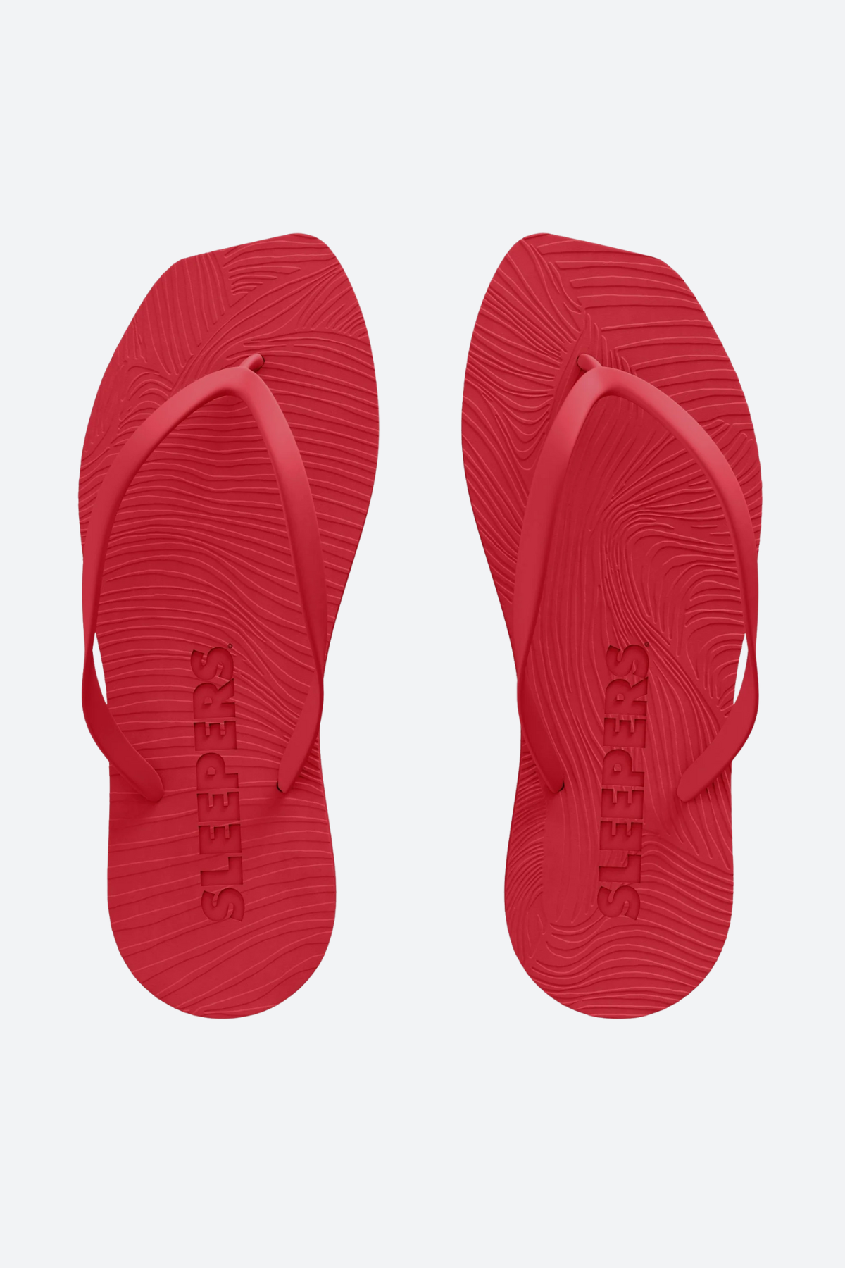 Sleepers Tapered Platform Flip Flop in Red