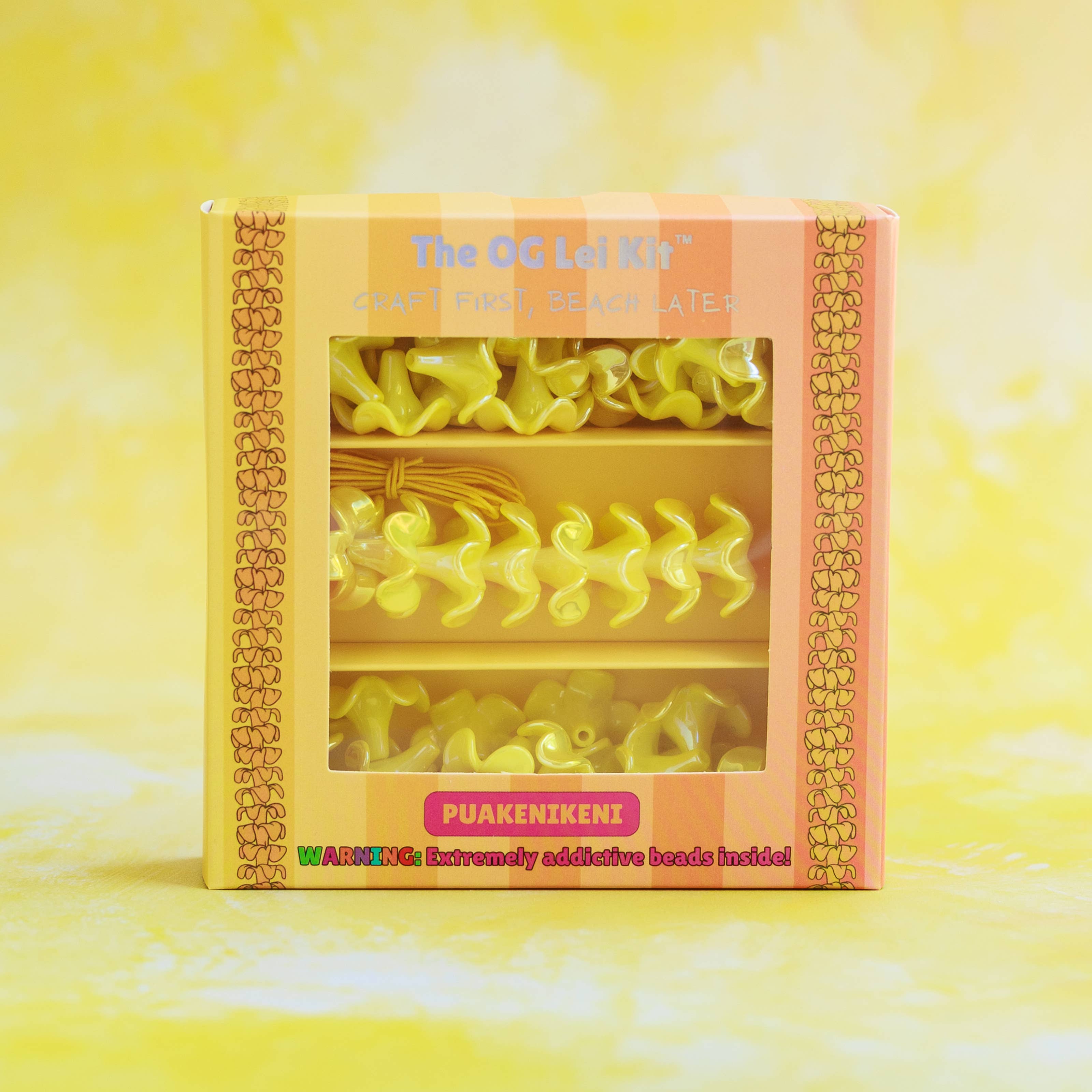 Kailua Beads The OG Lei Kit - Puakenikeni in Orange
