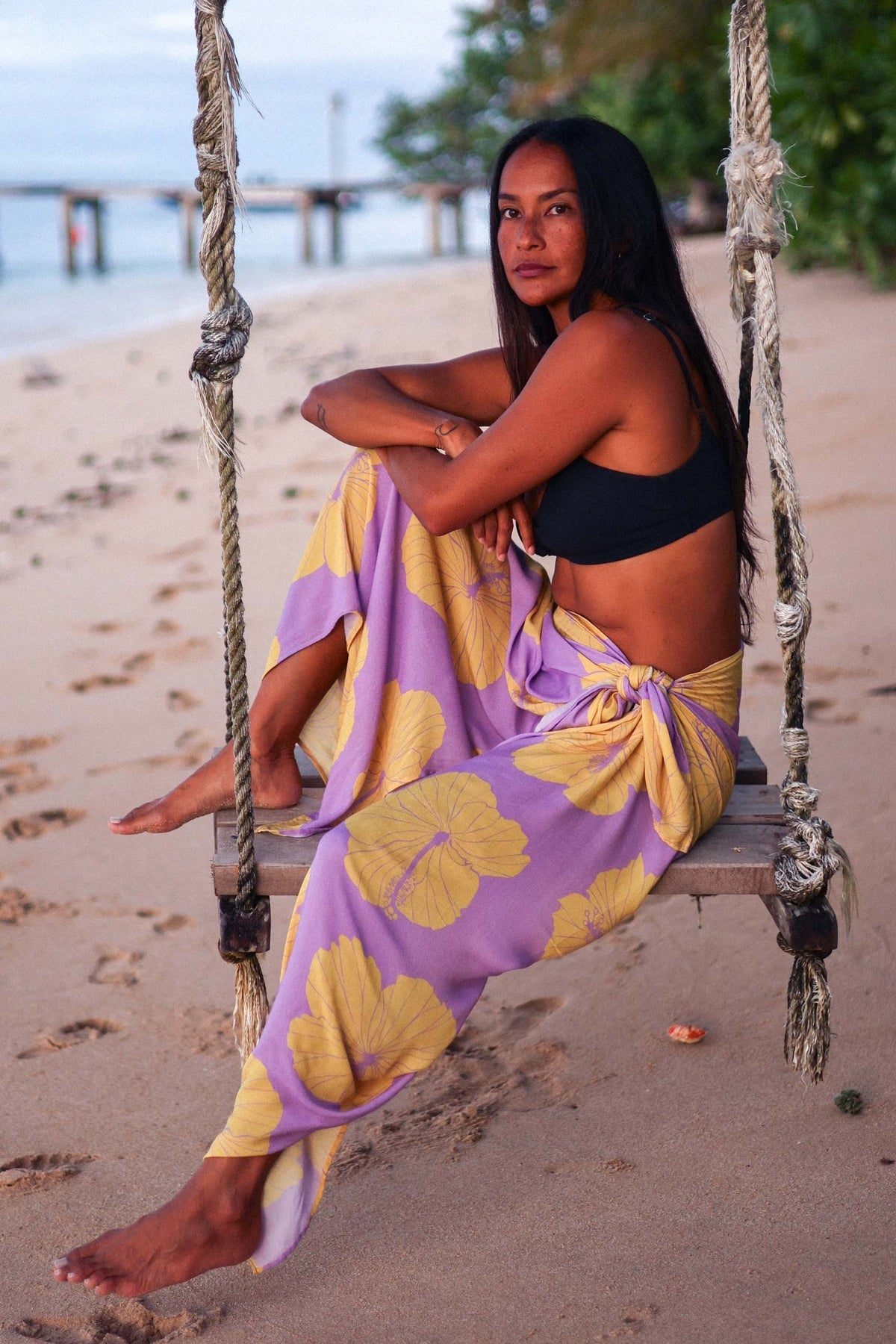 Tag Aloha Pareo in Hibiscus Lemonade