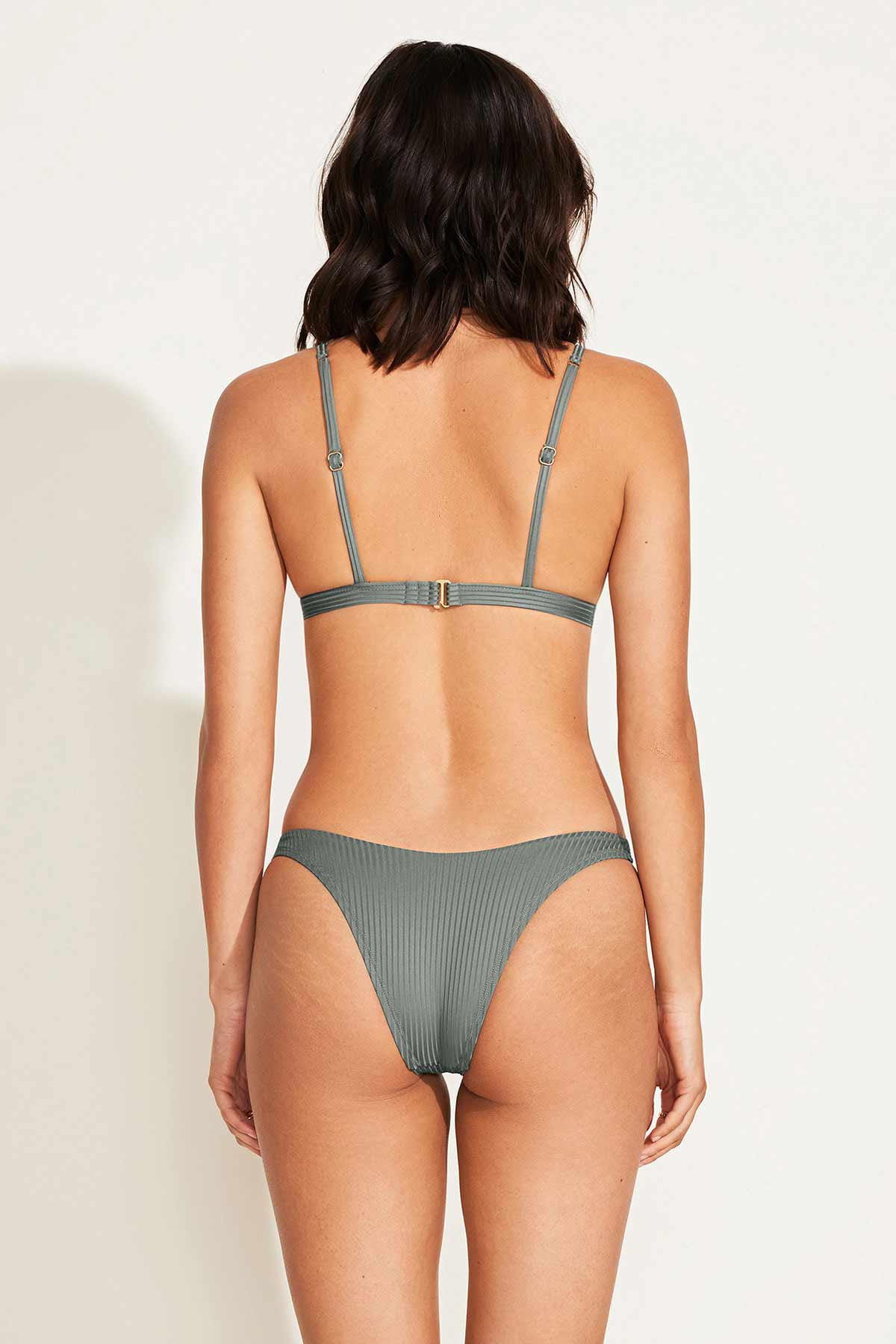 Vitamin A California High-Leg Bottom in Sea Green