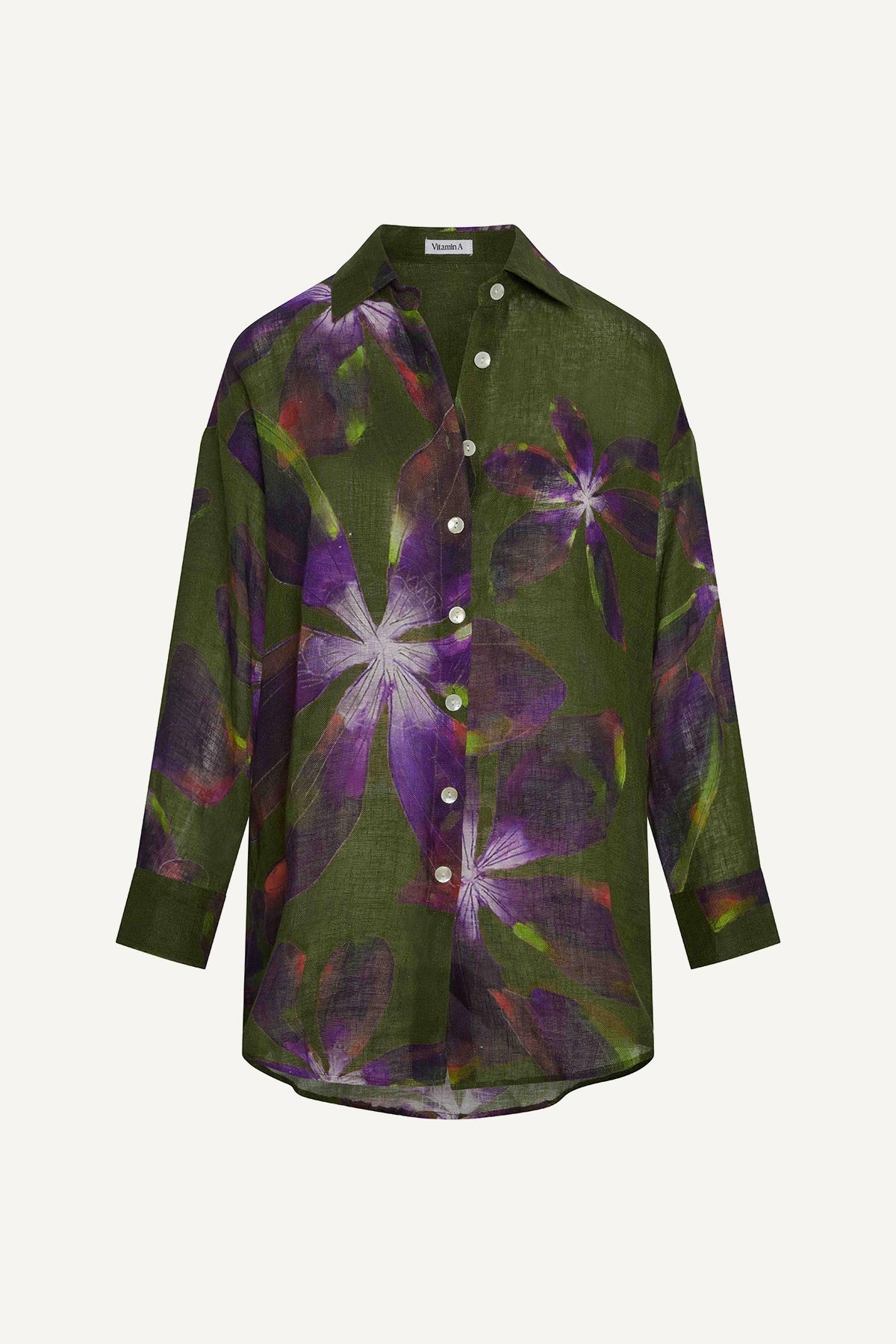 Vitamin A Playa Linen Boyfriend Shirt