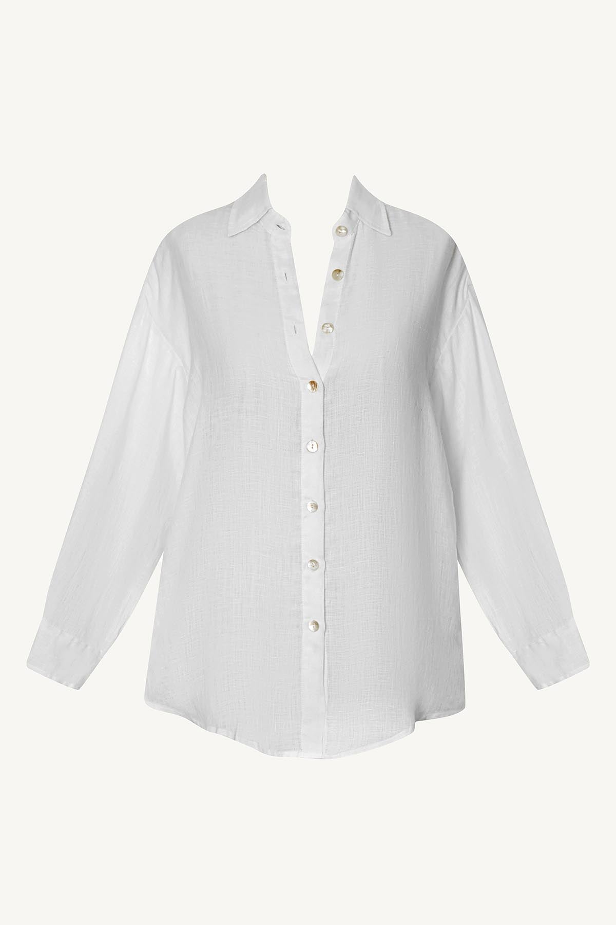 Vitamin A Playa Linen Boyfriend Shirt