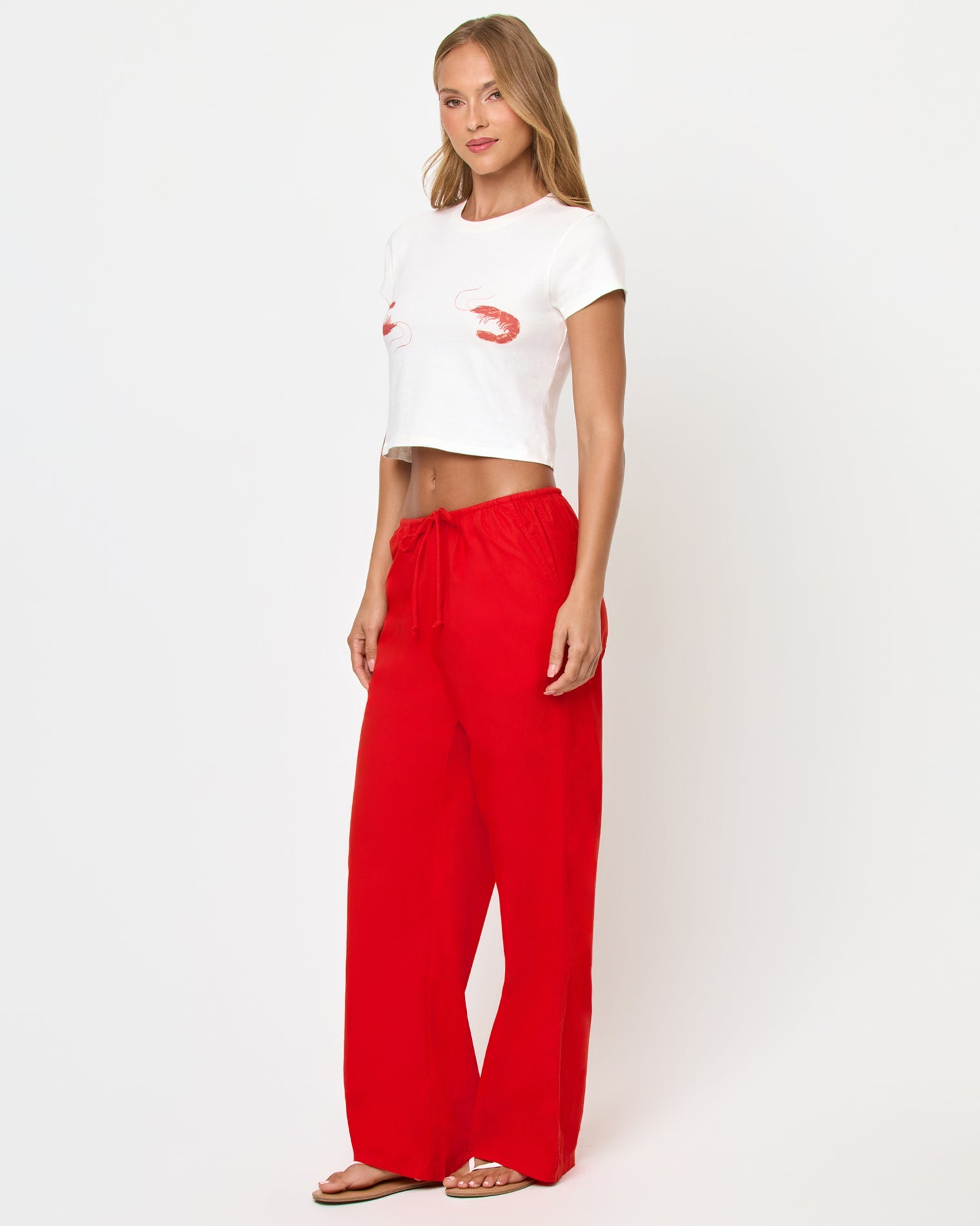 LSPACE Merci Baby Tee - Shrimp, additional view | Bikinibird