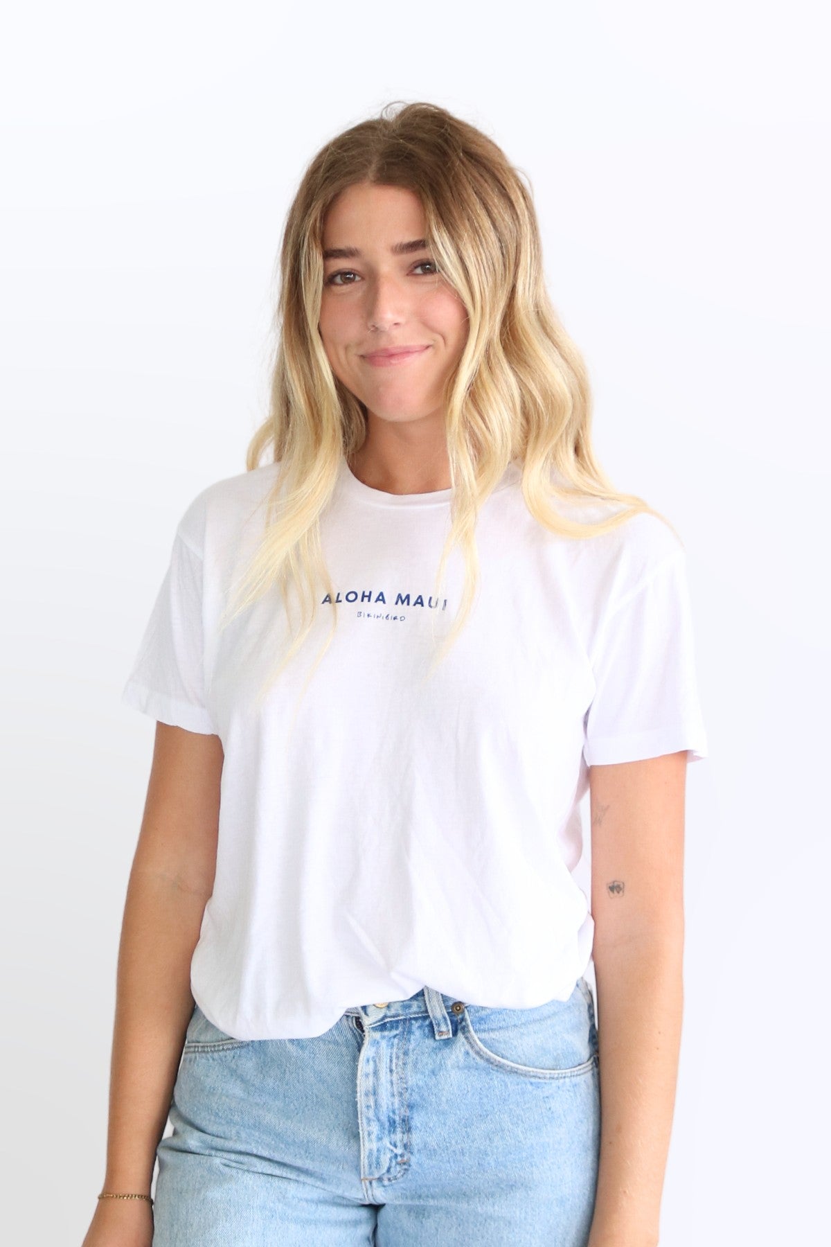 Bikinibird Aloha Maui Tee in White