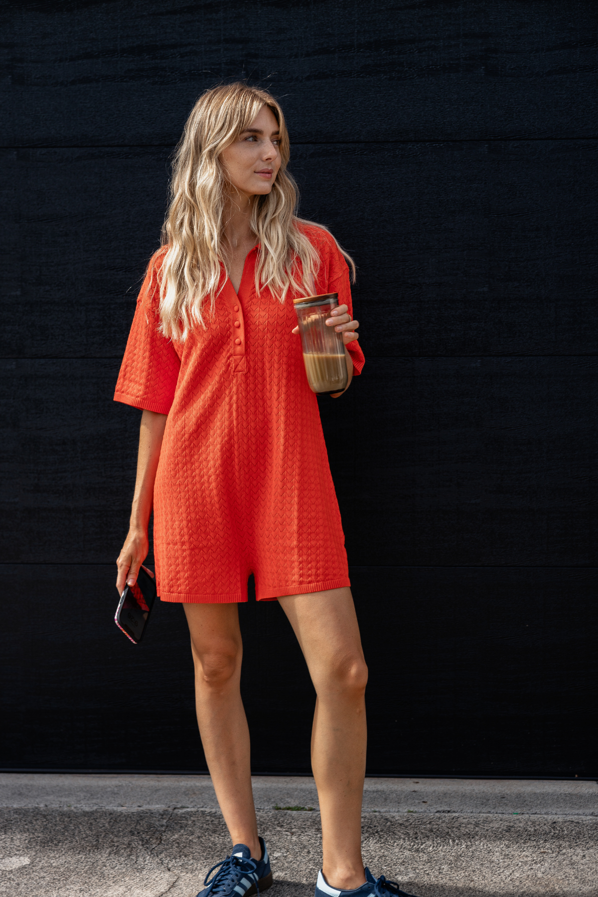 Golden Trip Victoria Playsuit in Tomato