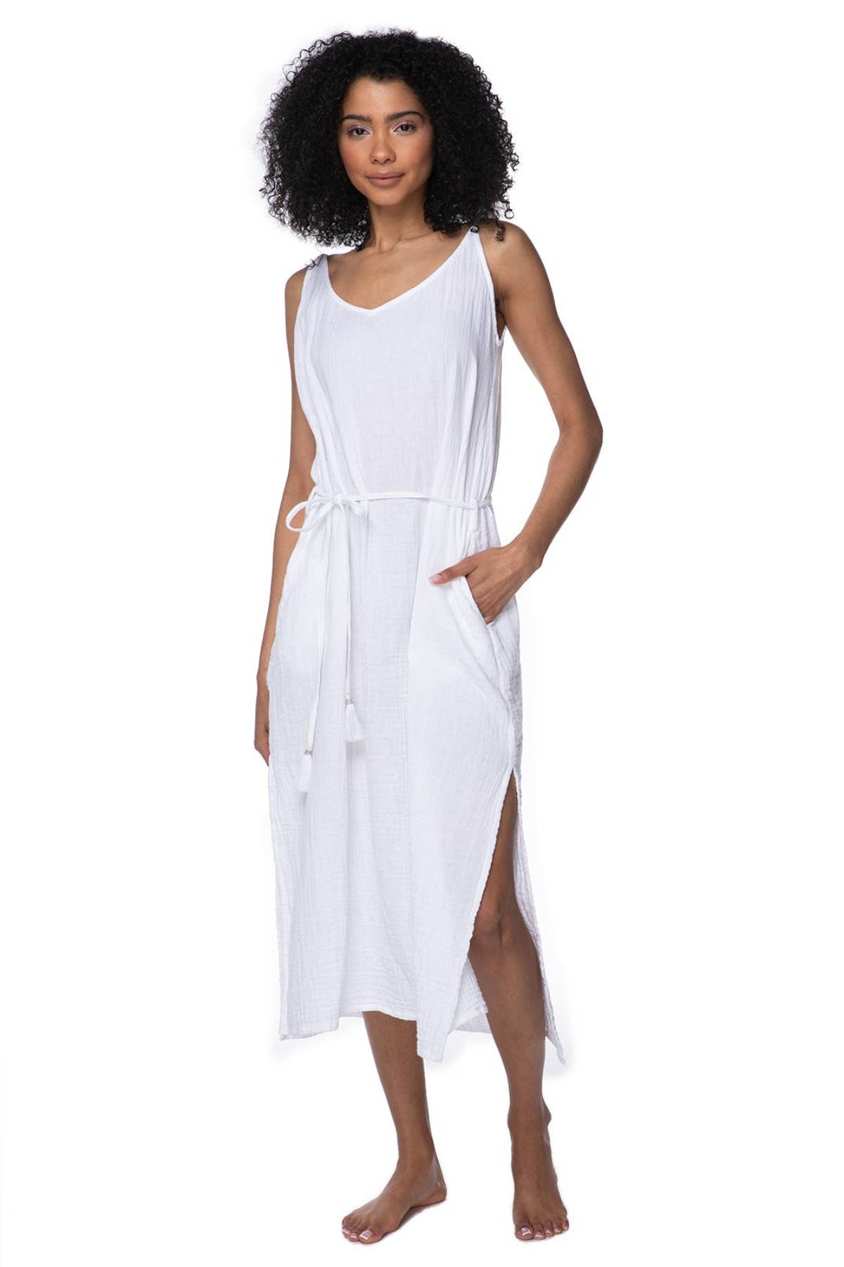Subtle Luxury Double Gauze Trish Tank Dress, additional view | Bikinibird