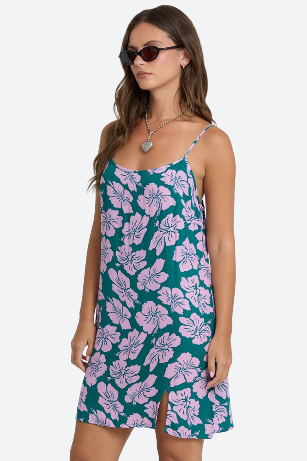 Billabong Tidal Crush Mini Dress in Deep Lagoon