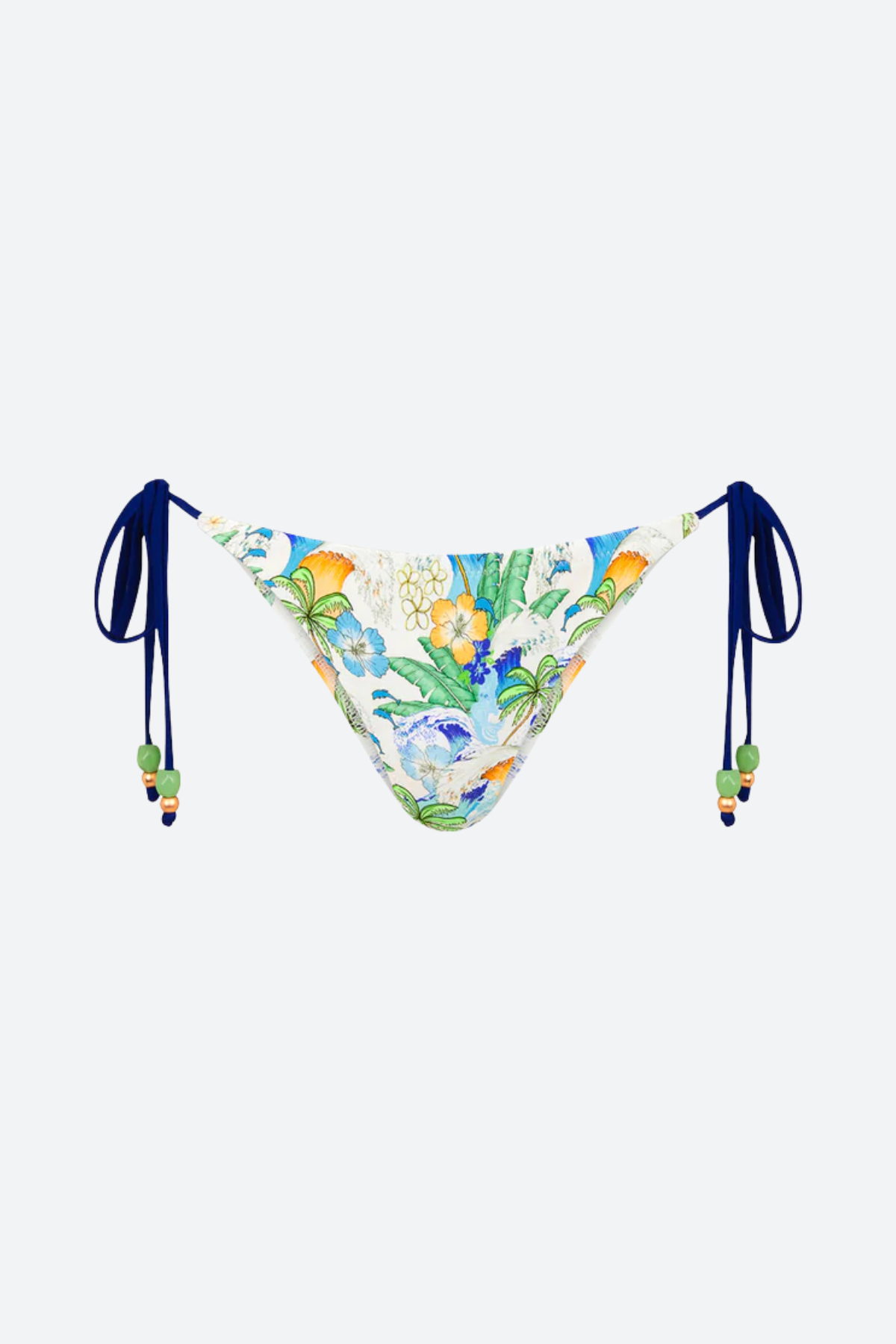 Kulani Kinis Full Coverage Tie Bikini Bottom in Blue Crush