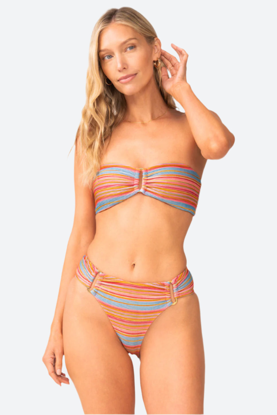 PQ Swim Detail Fanned Bottom in Balboa