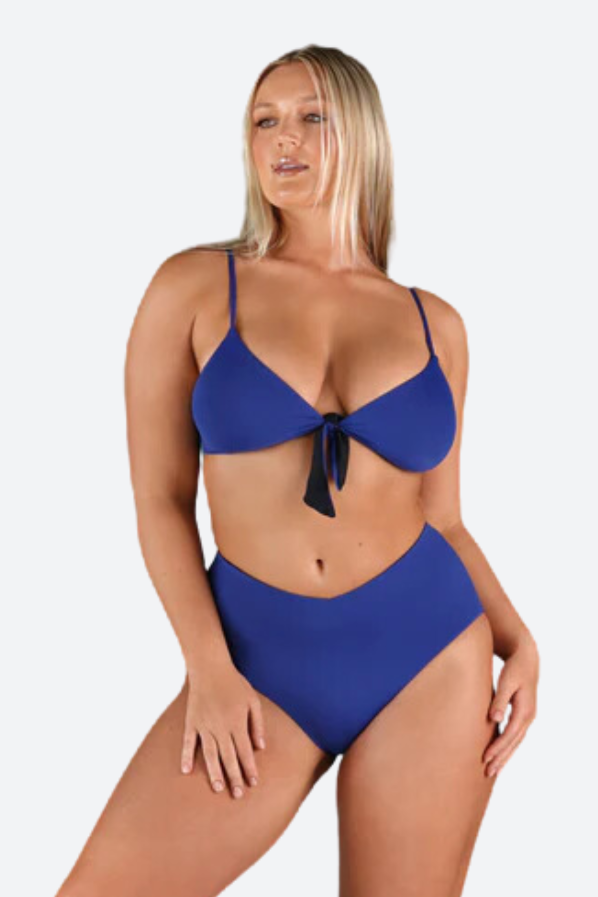 Bromelia Swimwear - Vivianne Bikini Bottoms in Cobalto - Front View | BikiniBird