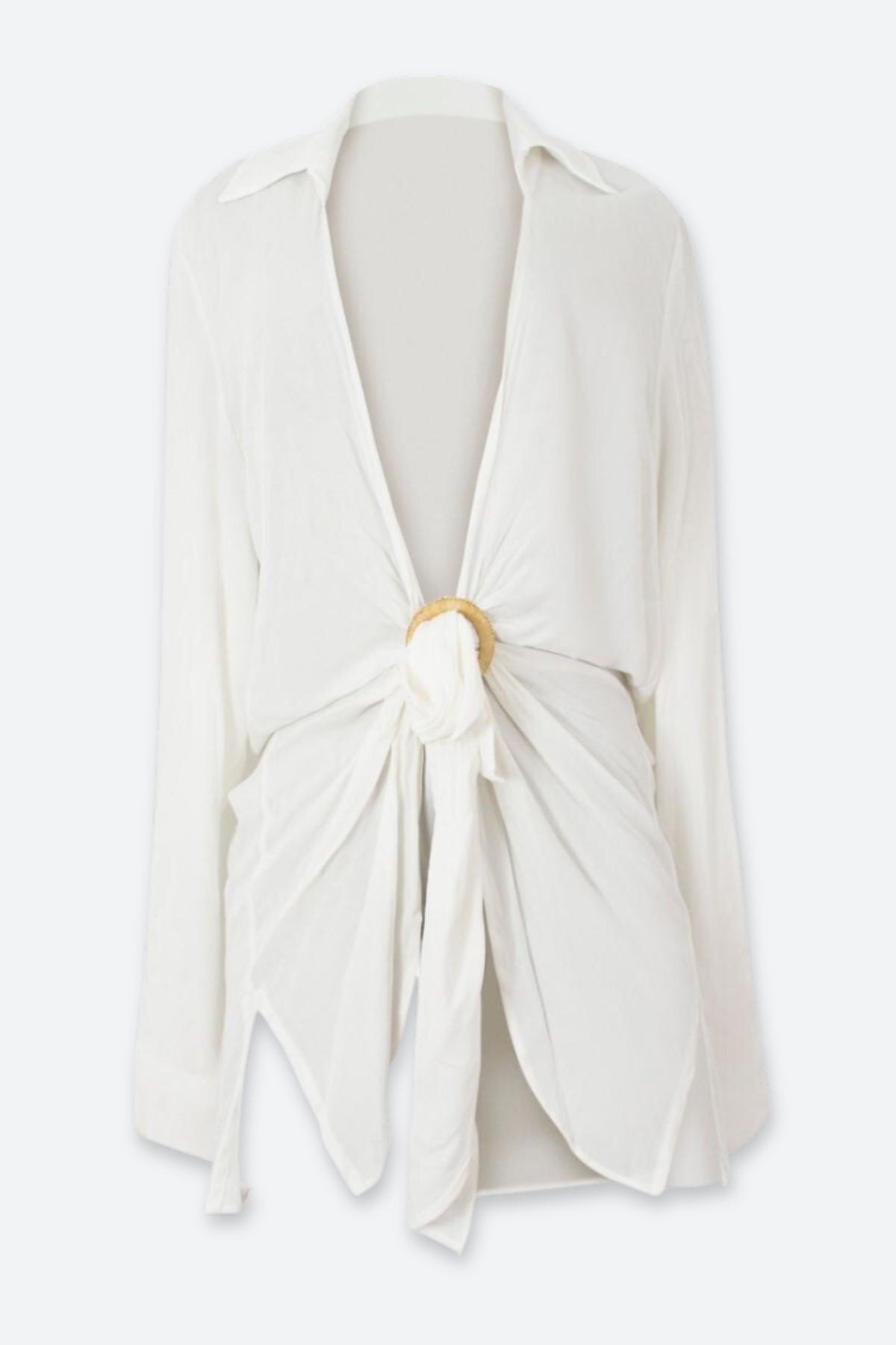 PQ Swim - Millie Tie Cover Up in Water Lily - Front View | BikiniBird
