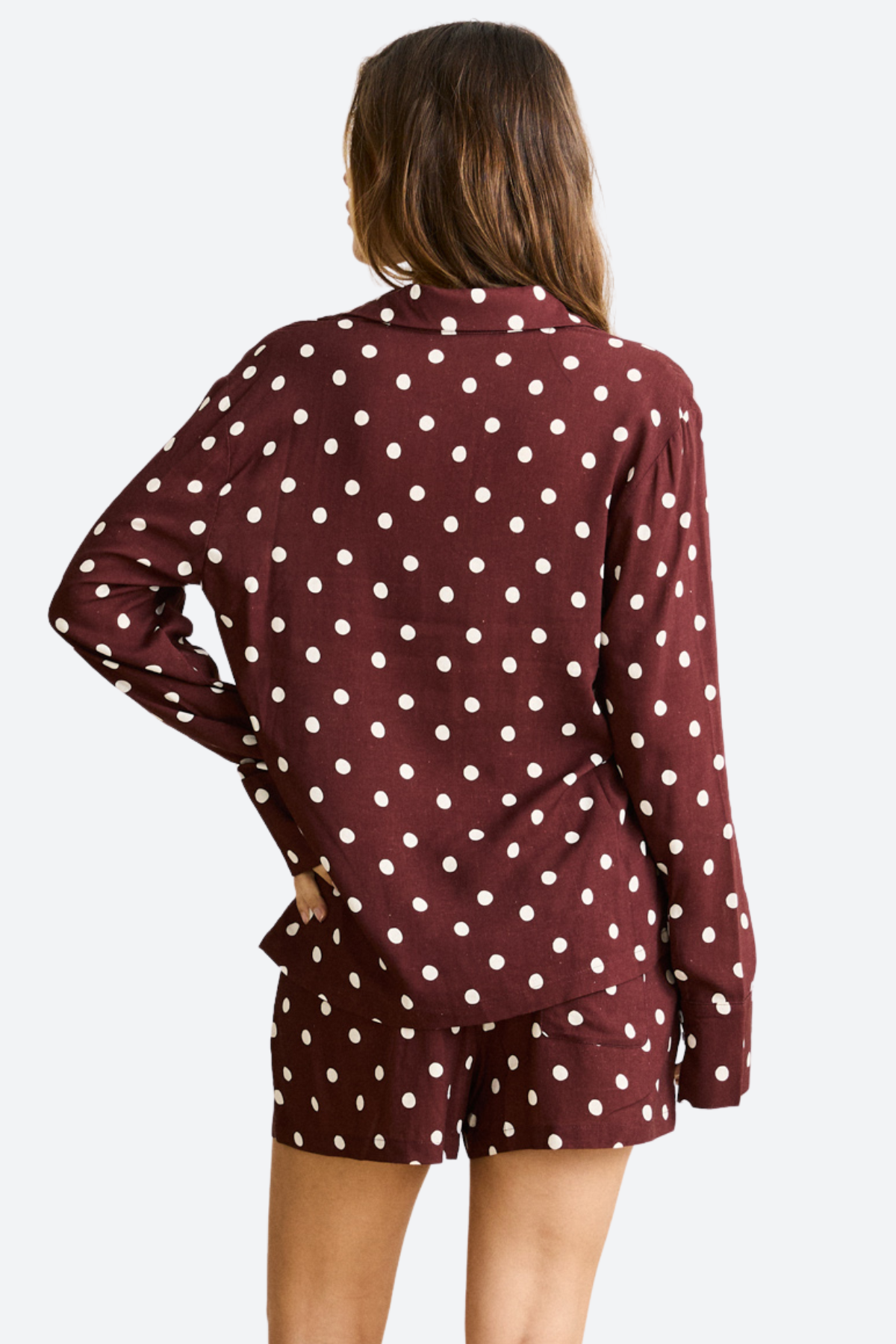 Rhythm Polka Dot Beach Short in Cafe
