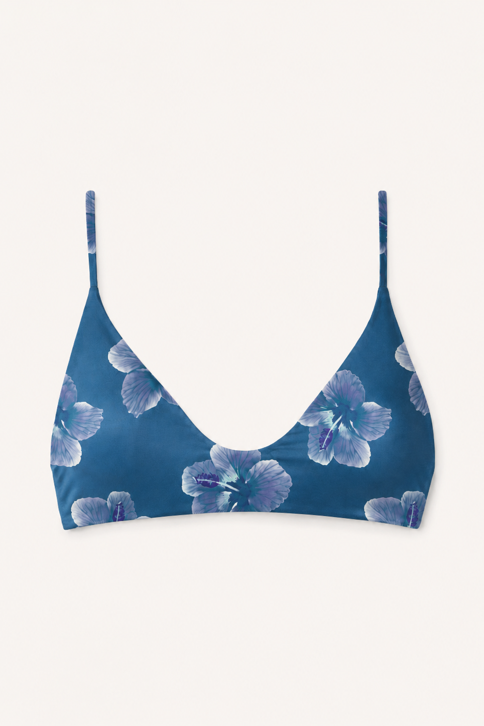 MAI Everyday Top in Steel Blue Hibiscus