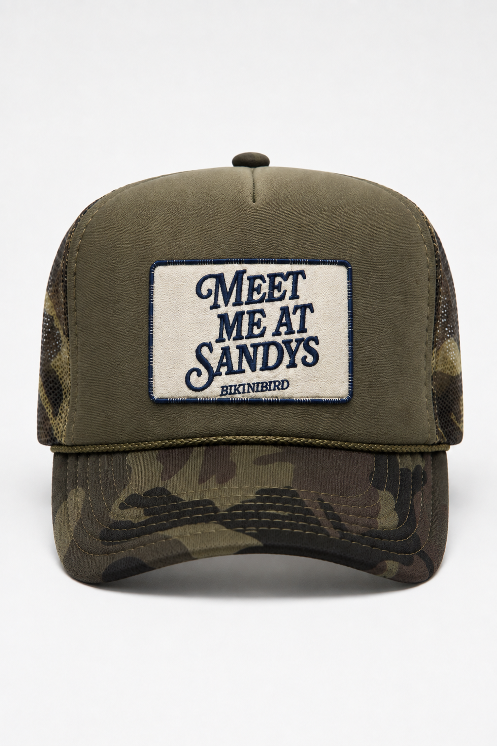 Bikinibird Meet Me at Sandys Trucker Hat in Camo