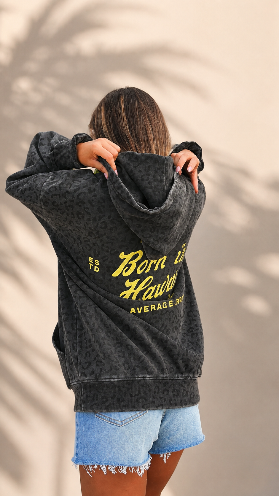 Bikinibird Special Hoodie in Vintage Black Leopard