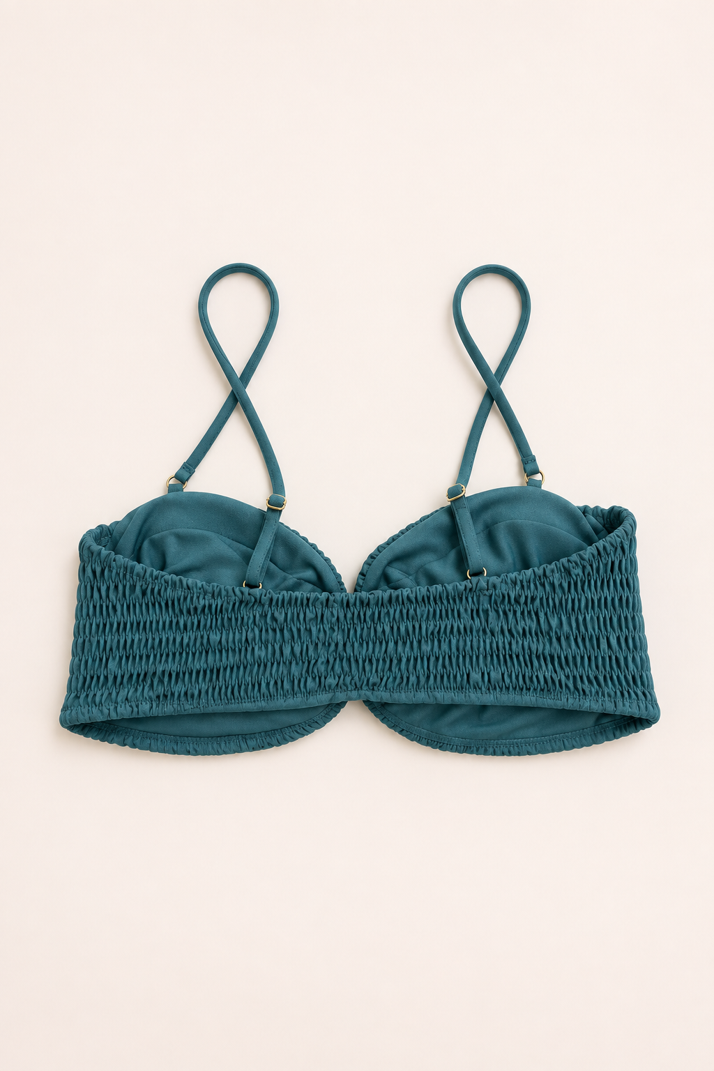 Golden Trip Amalfi Top Smocked in Frost