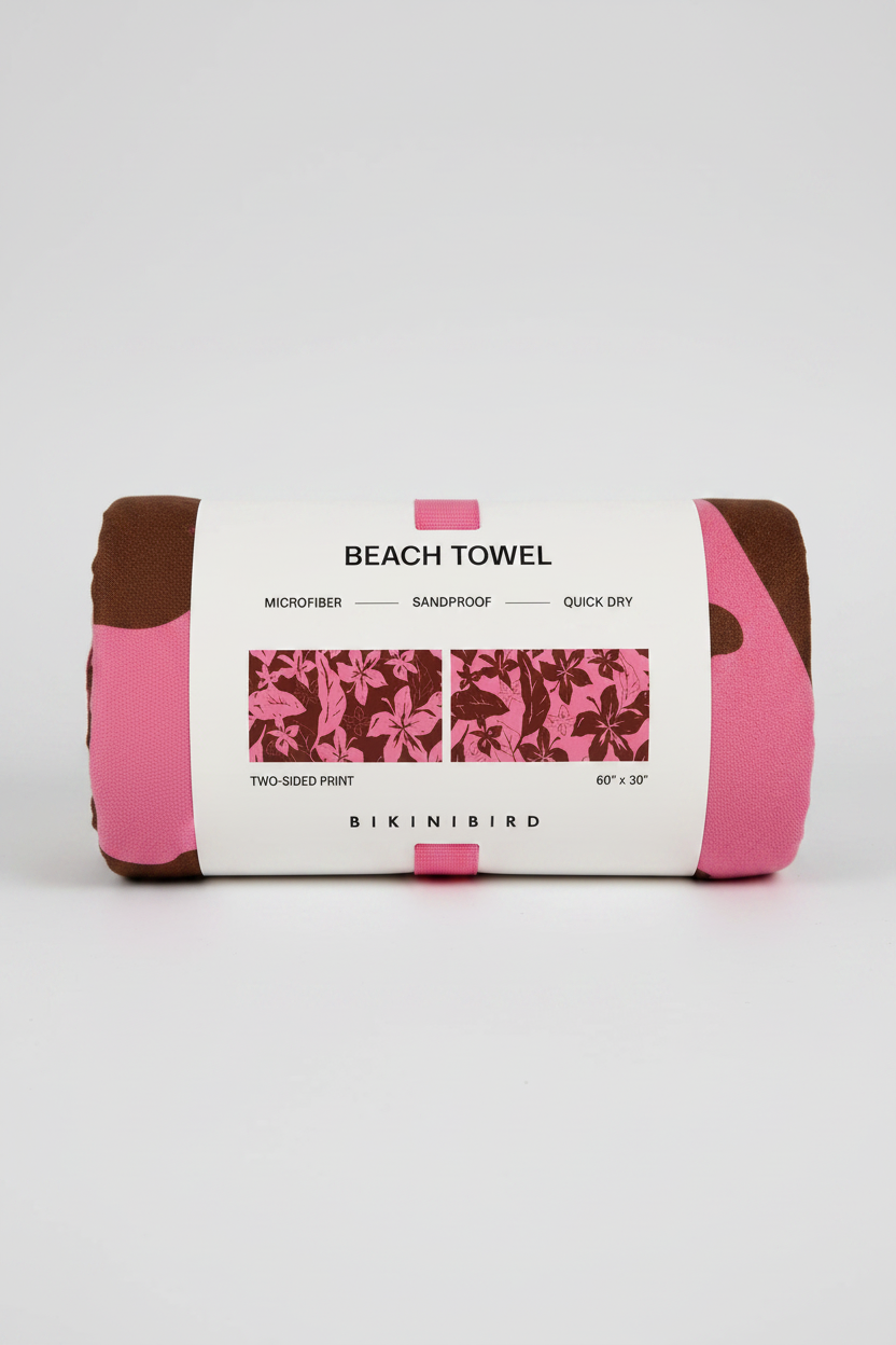 Bikinibird Floral Beach Towel