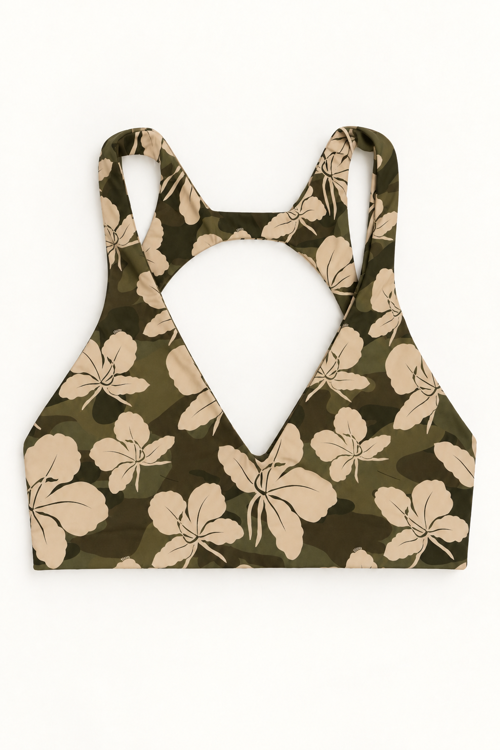 Benoa Swim Sophia Sports Bra in Camo Ginger