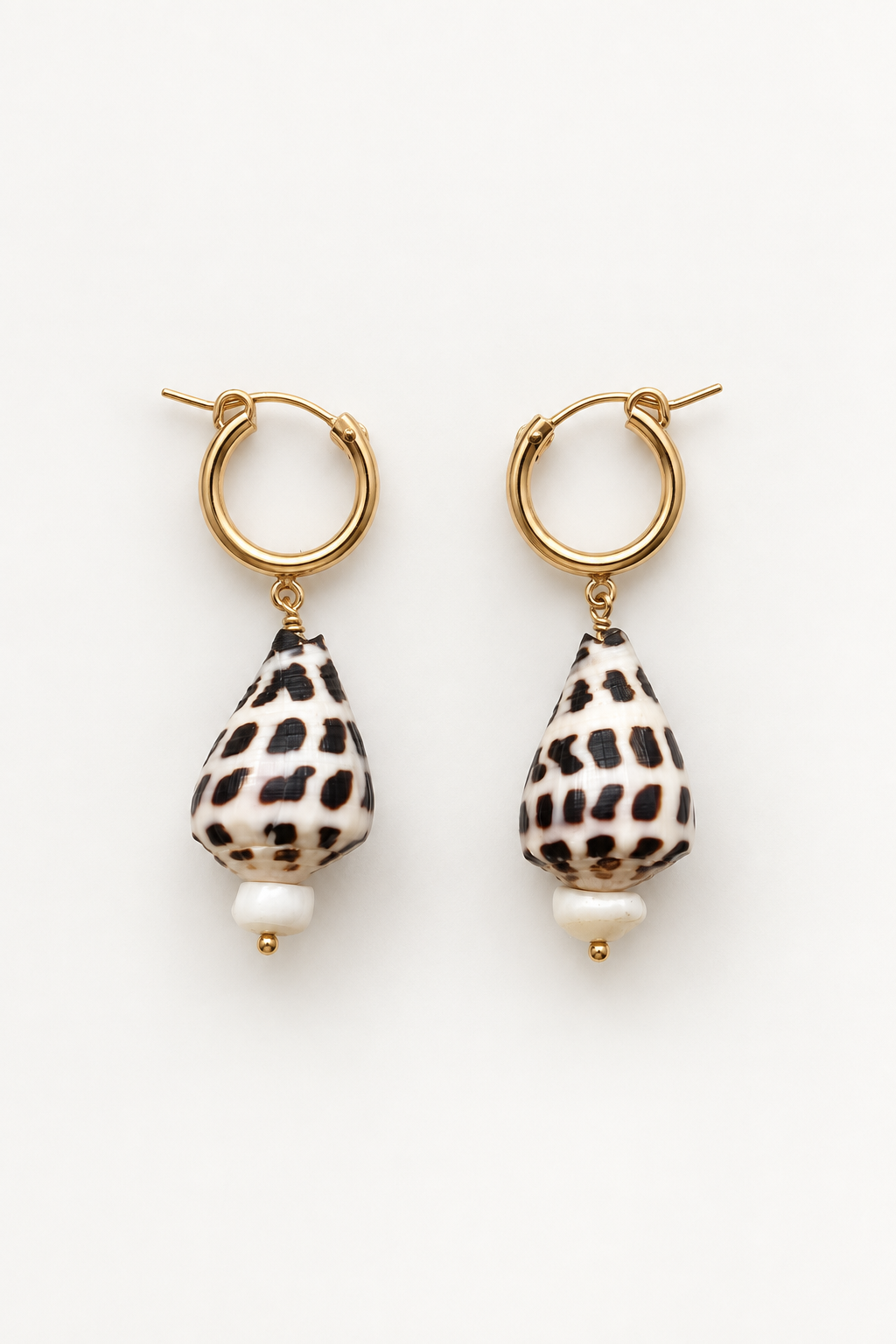 Ella May Maui Hebrew Cone Hoops