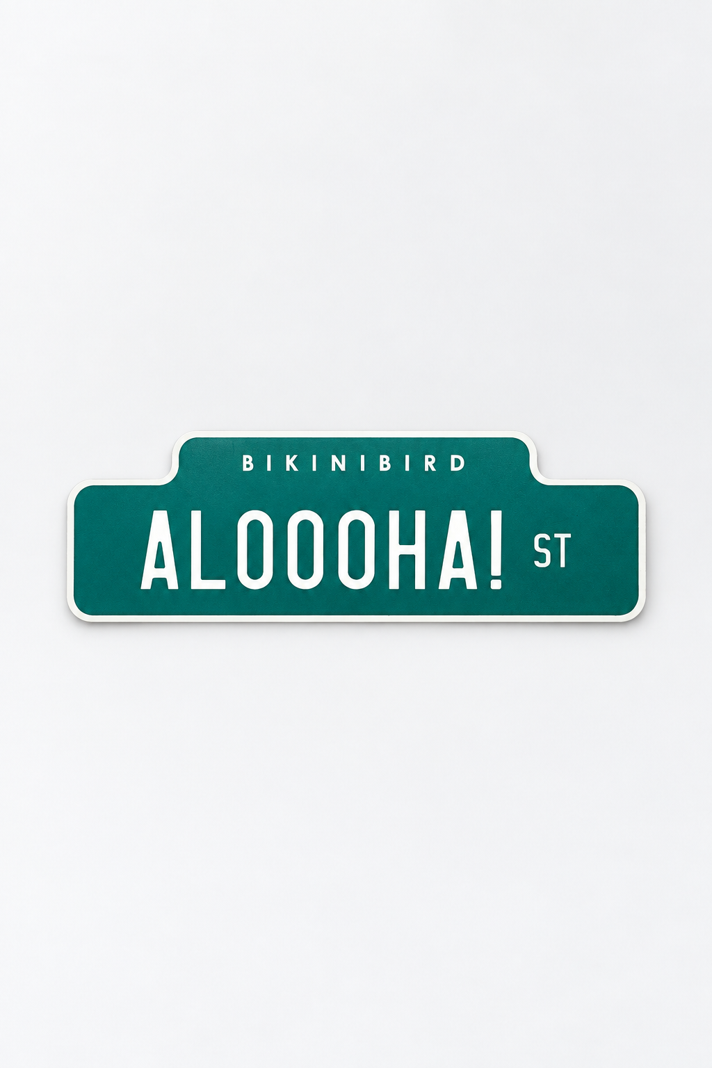 Bikinibird Aloha Street Sign Sticker
