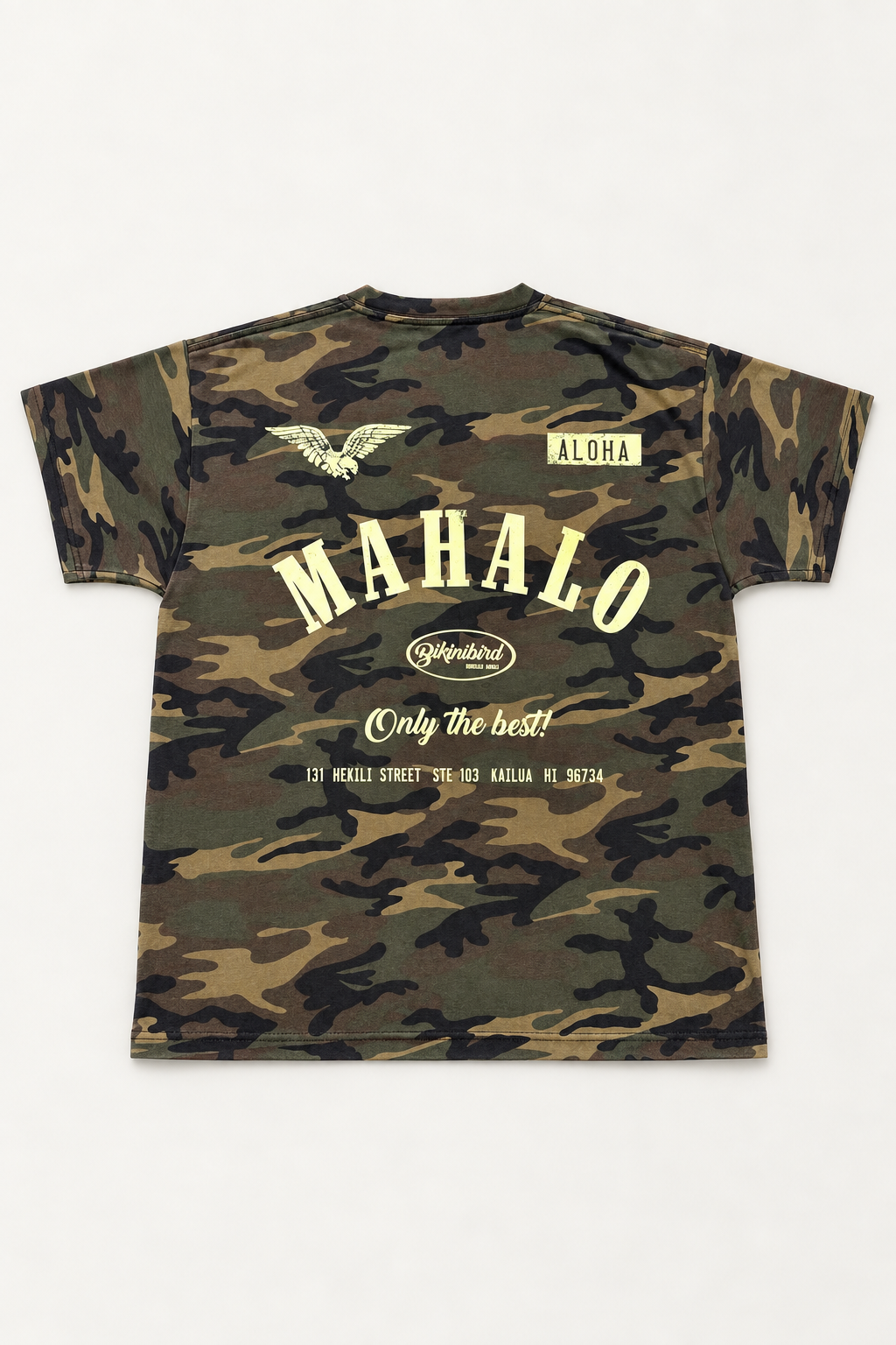 Bikinibird Camo Moto Tee