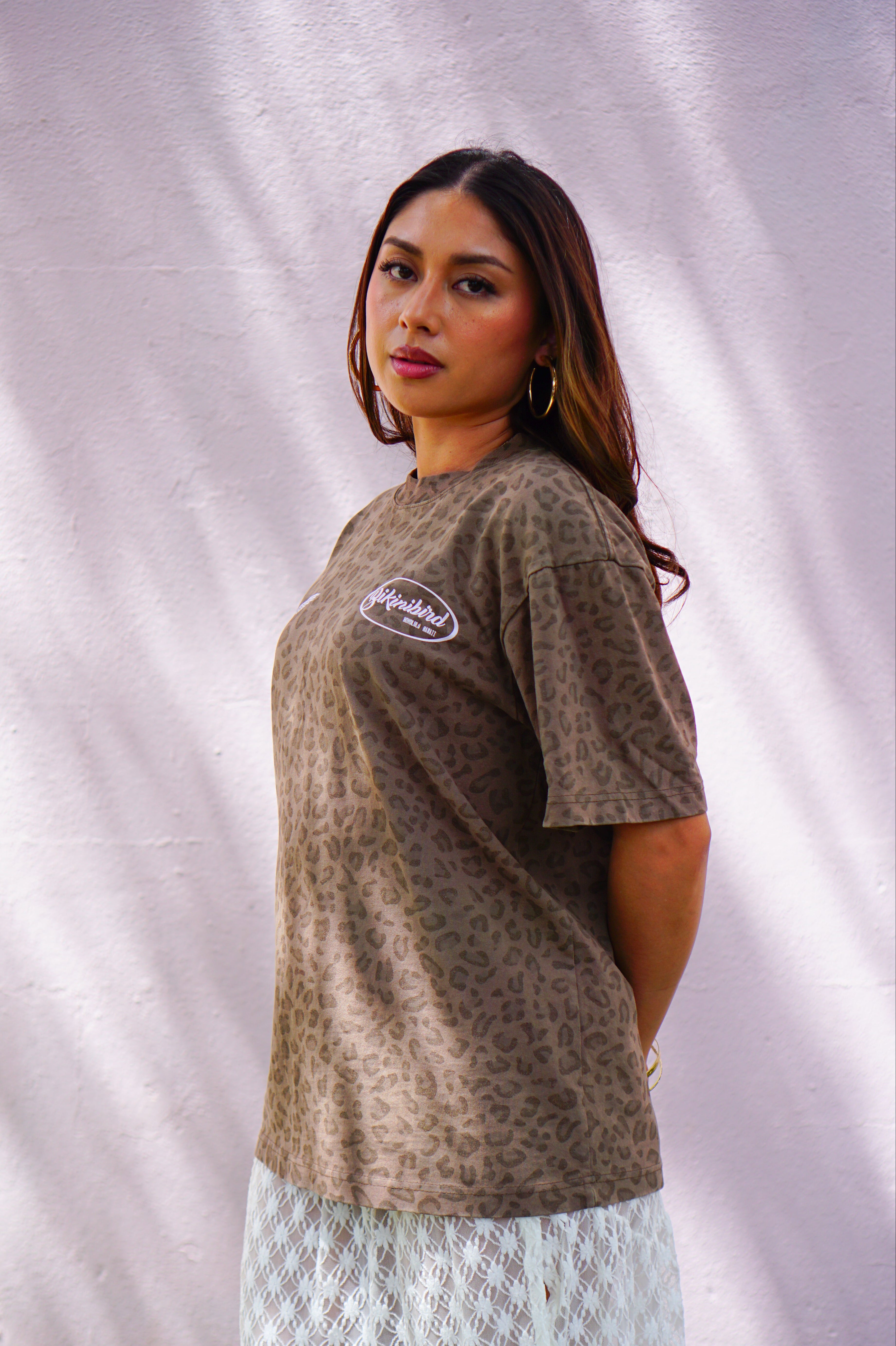 Bikinibird MAHALO MOTO Tee in Cheetah, additional view | Bikinibird