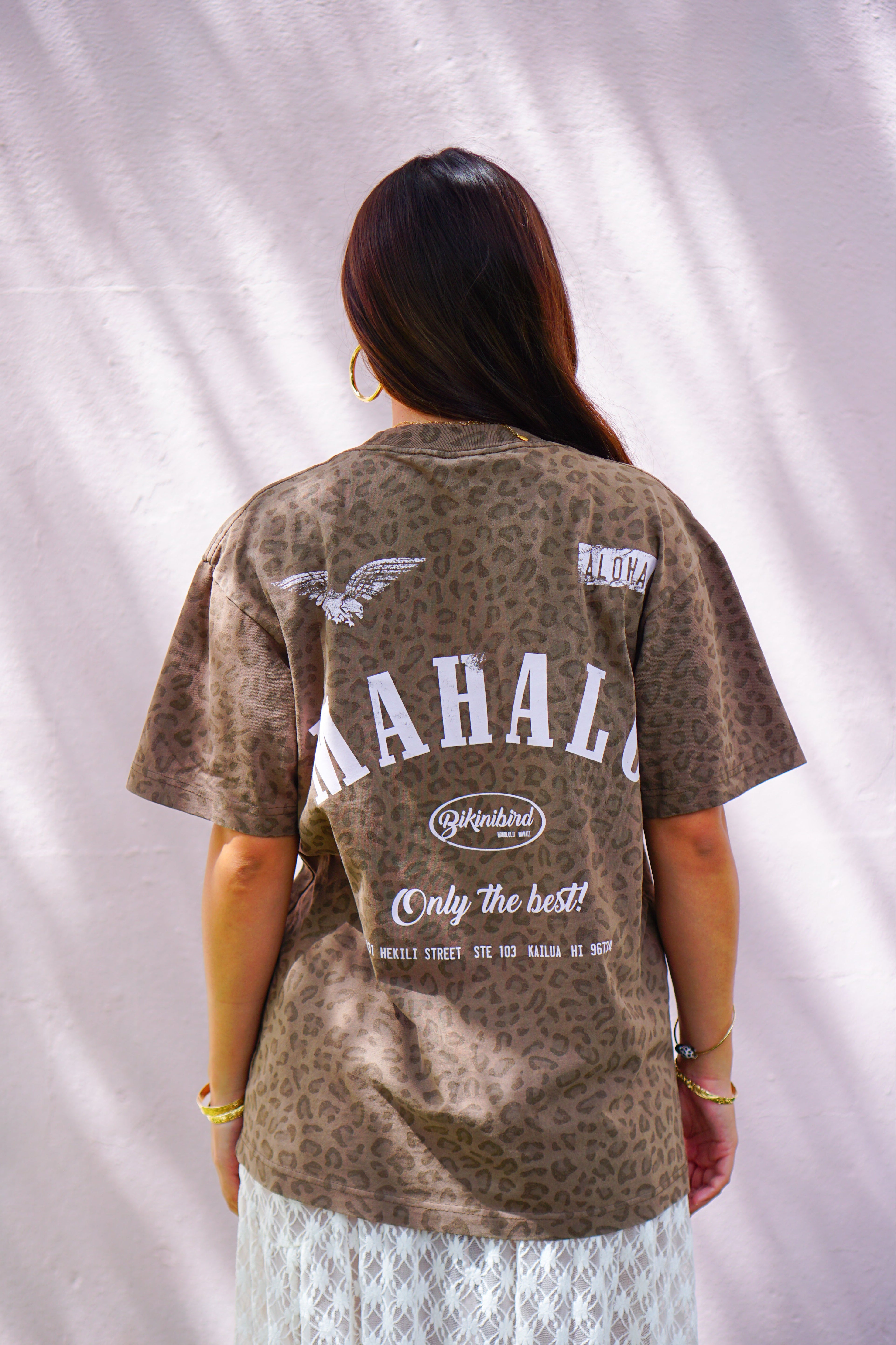 Bikinibird MAHALO MOTO Tee in Cheetah, additional view | Bikinibird