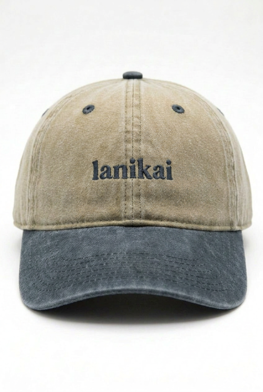 Bikinibird Lanikai Dad Hat in Dark Green/Khaki