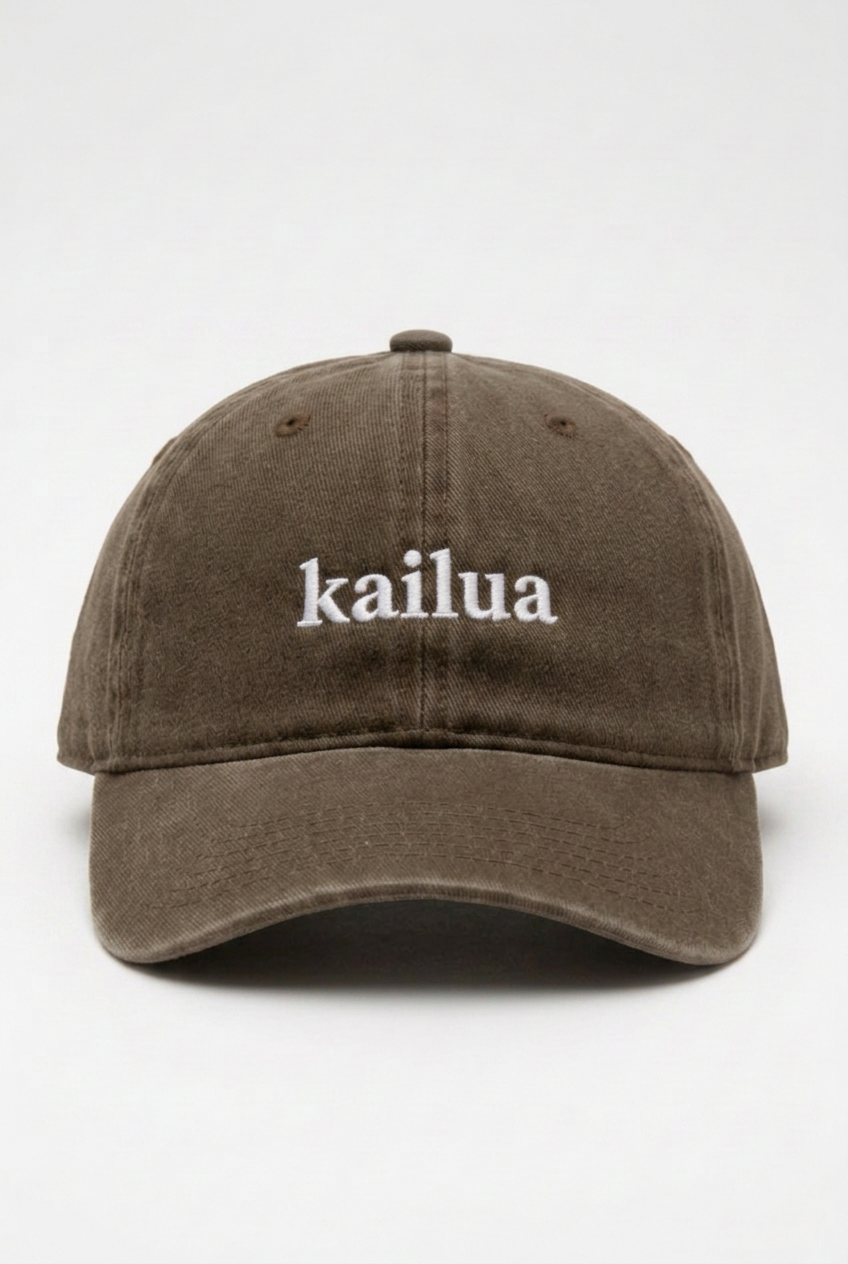 Bikinibird Kailua Dad Hat in Brown