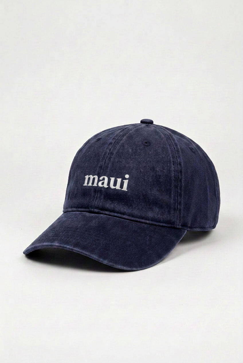 Bikinibird Maui Dad Hat in Navy