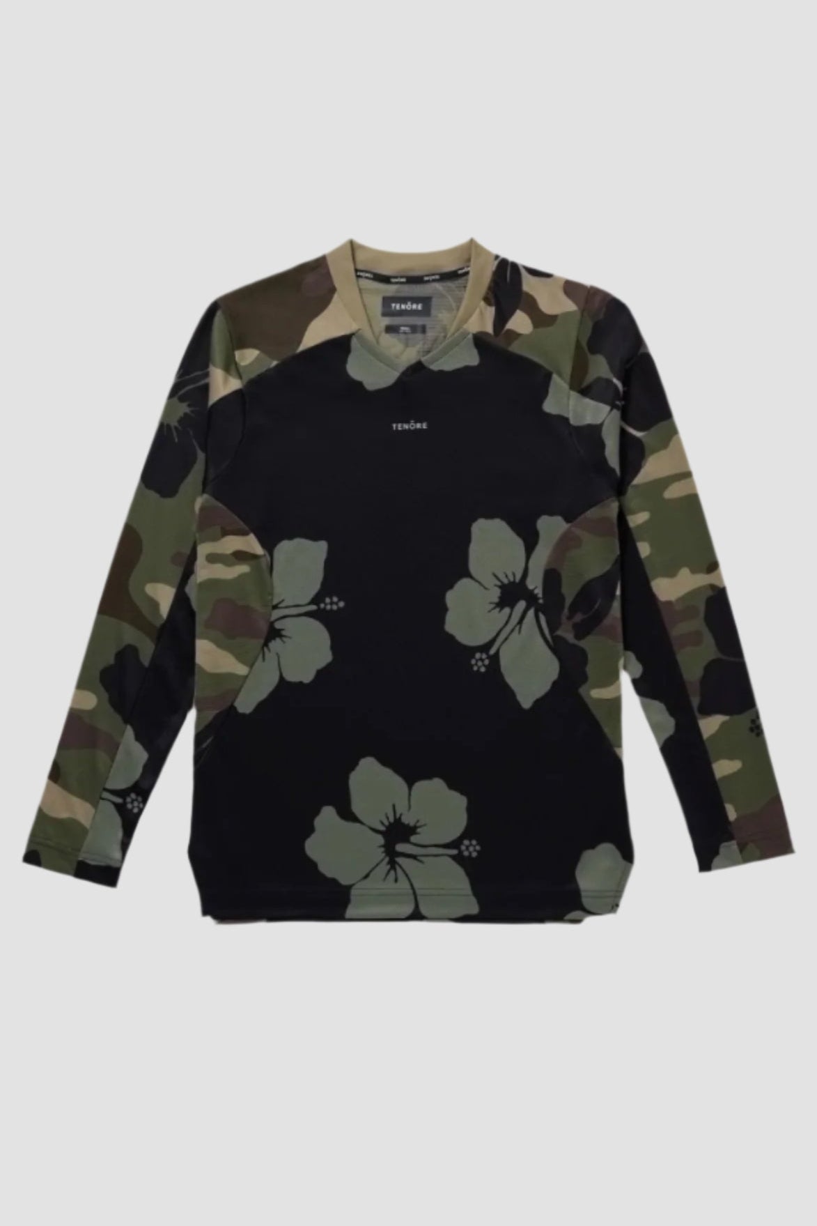 Tenore Football Jersey in Camo Hibiscus