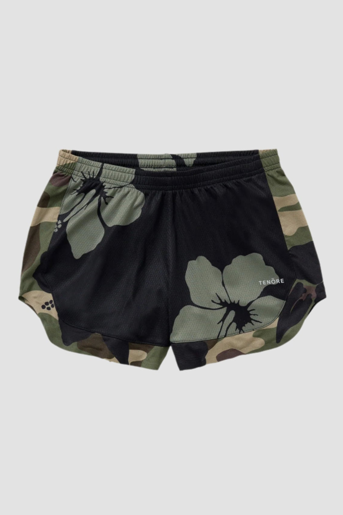 Tenore Football Short in Camo Hibiscus