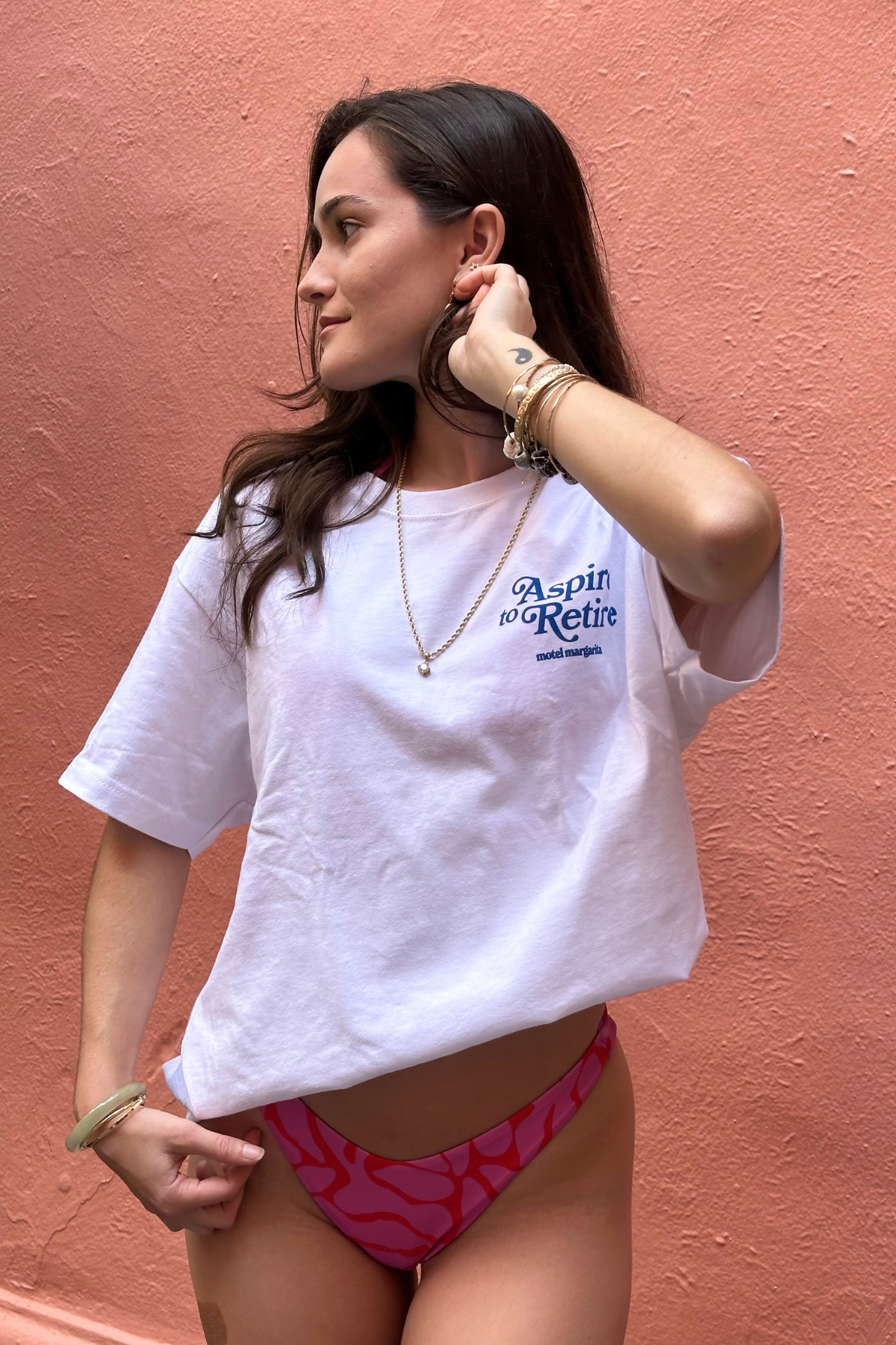 Motel Margarita Aspire To Retire in a Bikini Tee