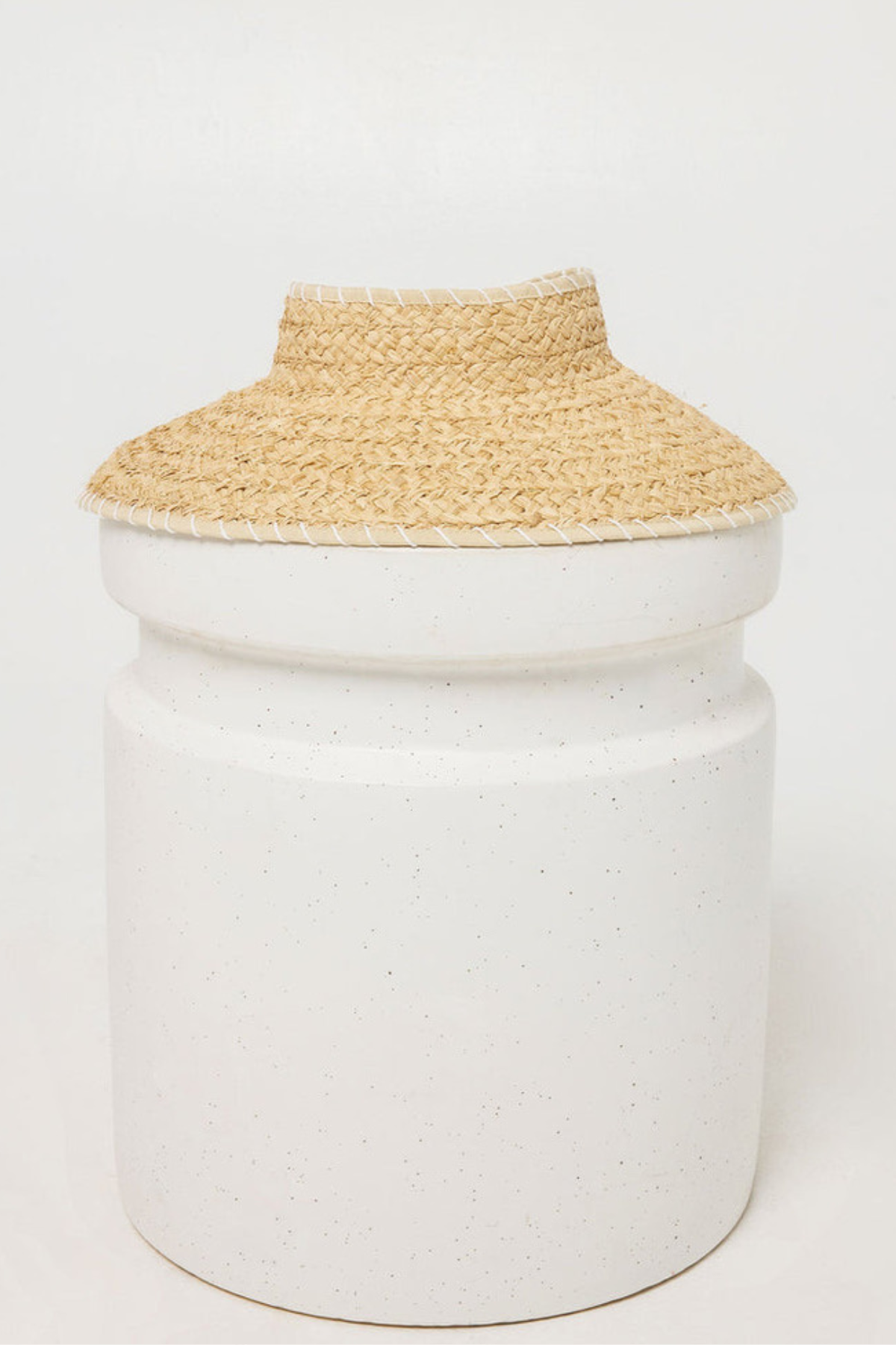 L*Space Del Mar Roll up Hat in Natural, back view | Bikinibird