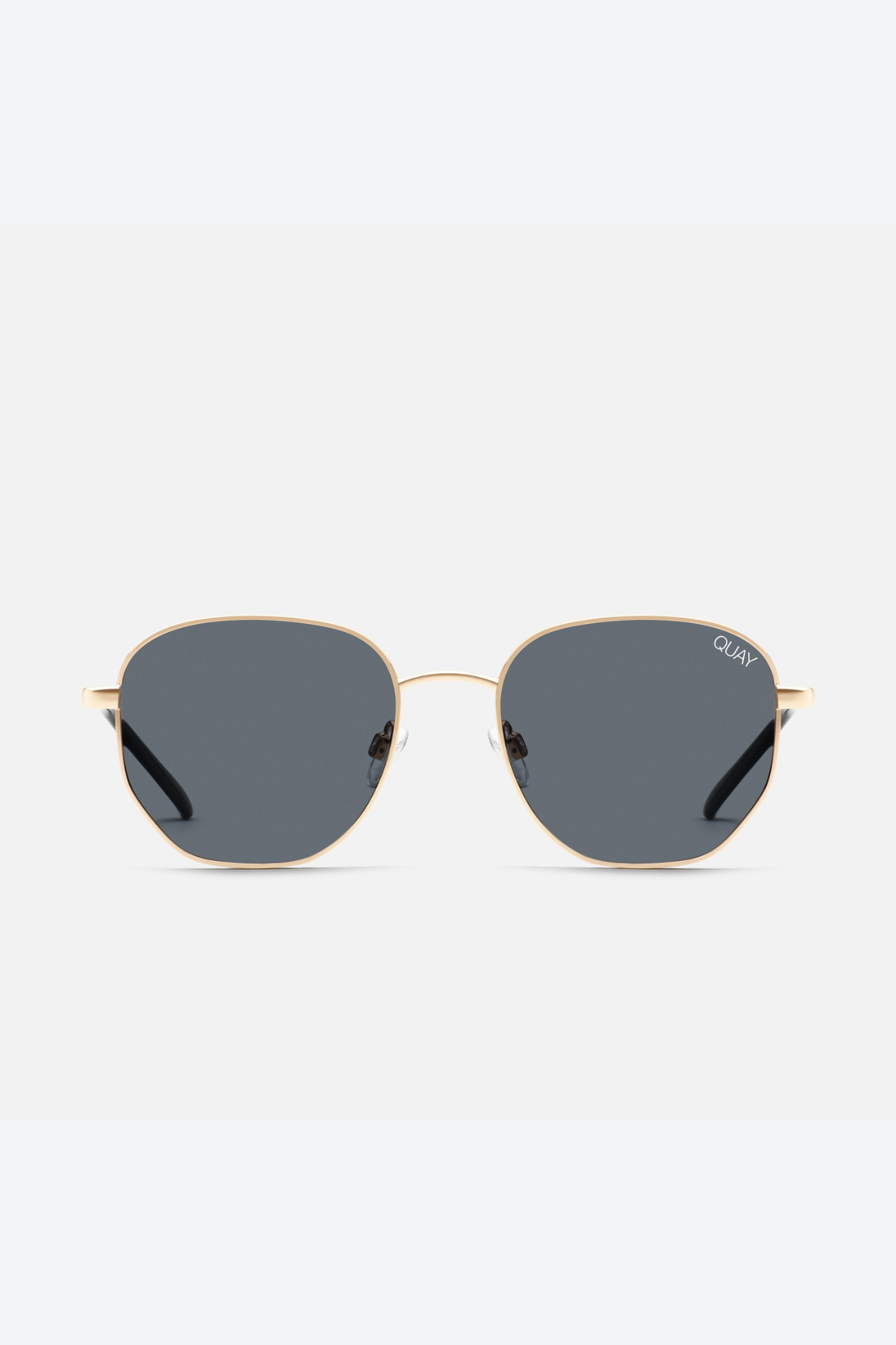 Big gold frame sunglasses sales