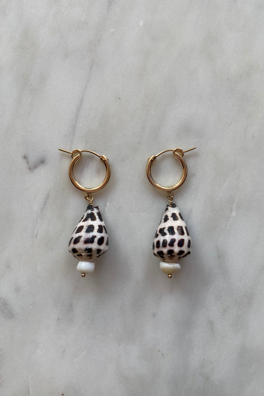 Ella May Maui Hebrew Cone Hoops